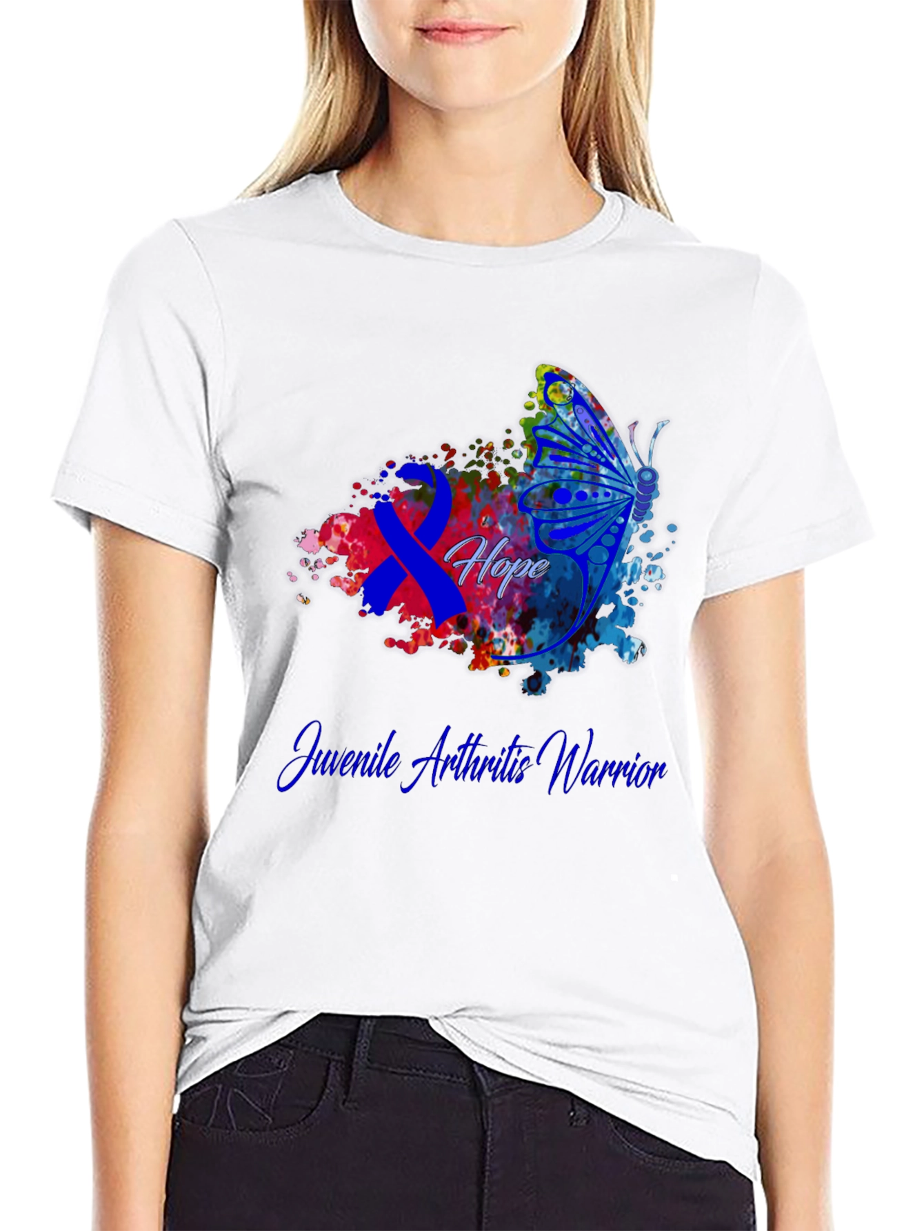 Juvenile Arthritis Warrior Butterfly T-Shirt