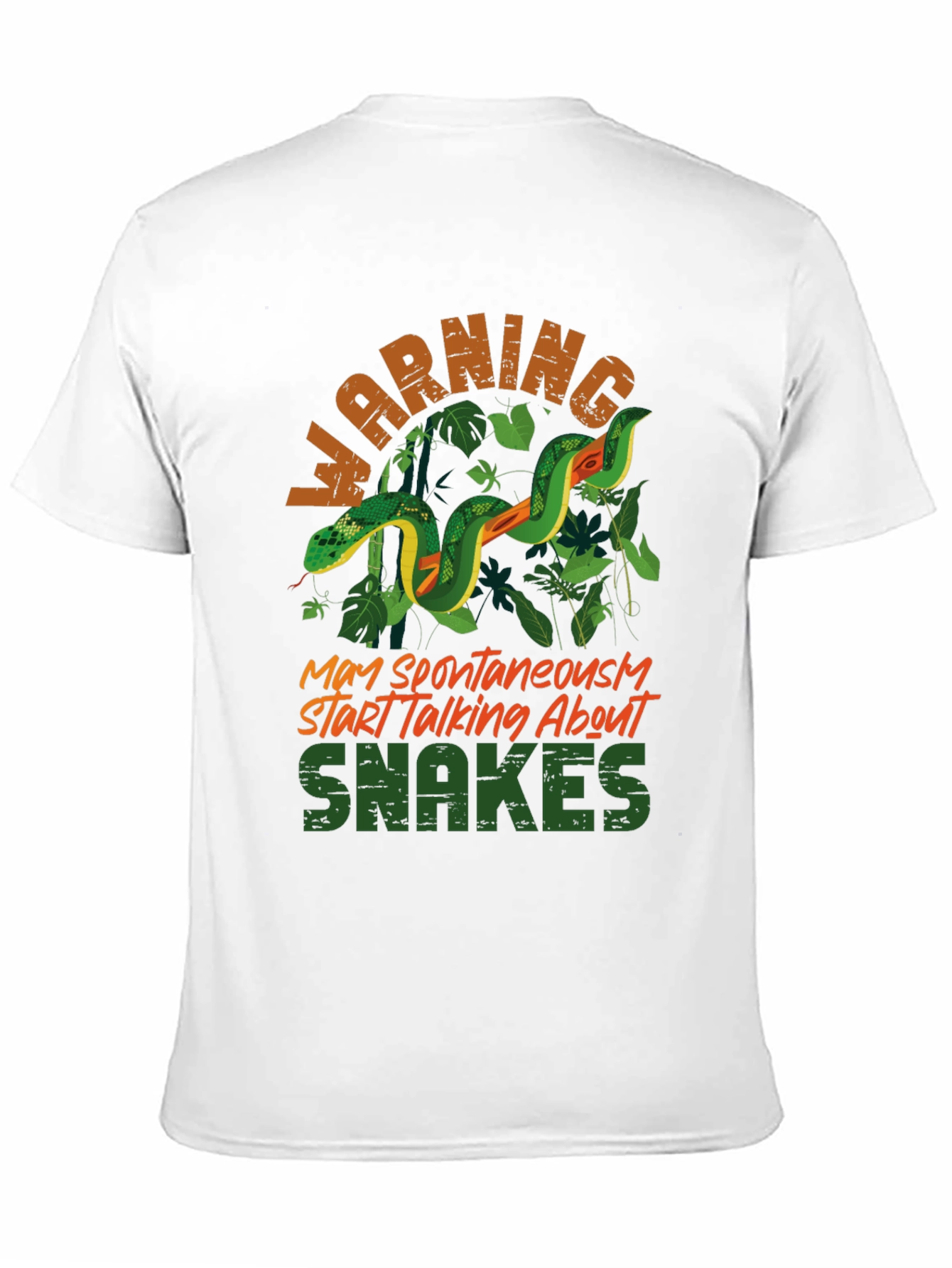 Warning May Spontaneously Start Talking About Snakes T-Shirt