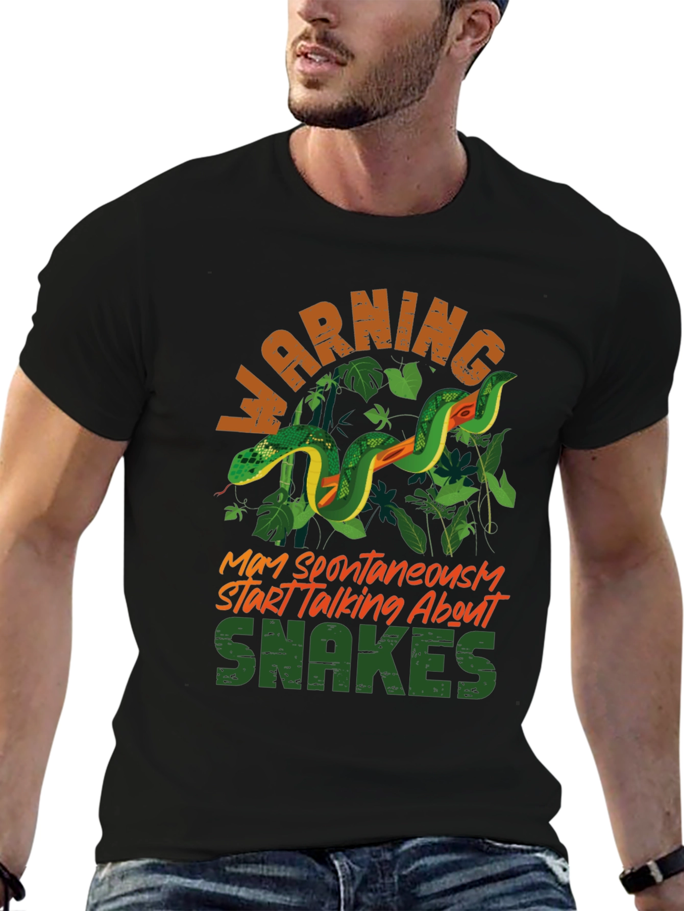 Warning May Spontaneously Start Talking About Snakes T-Shirt