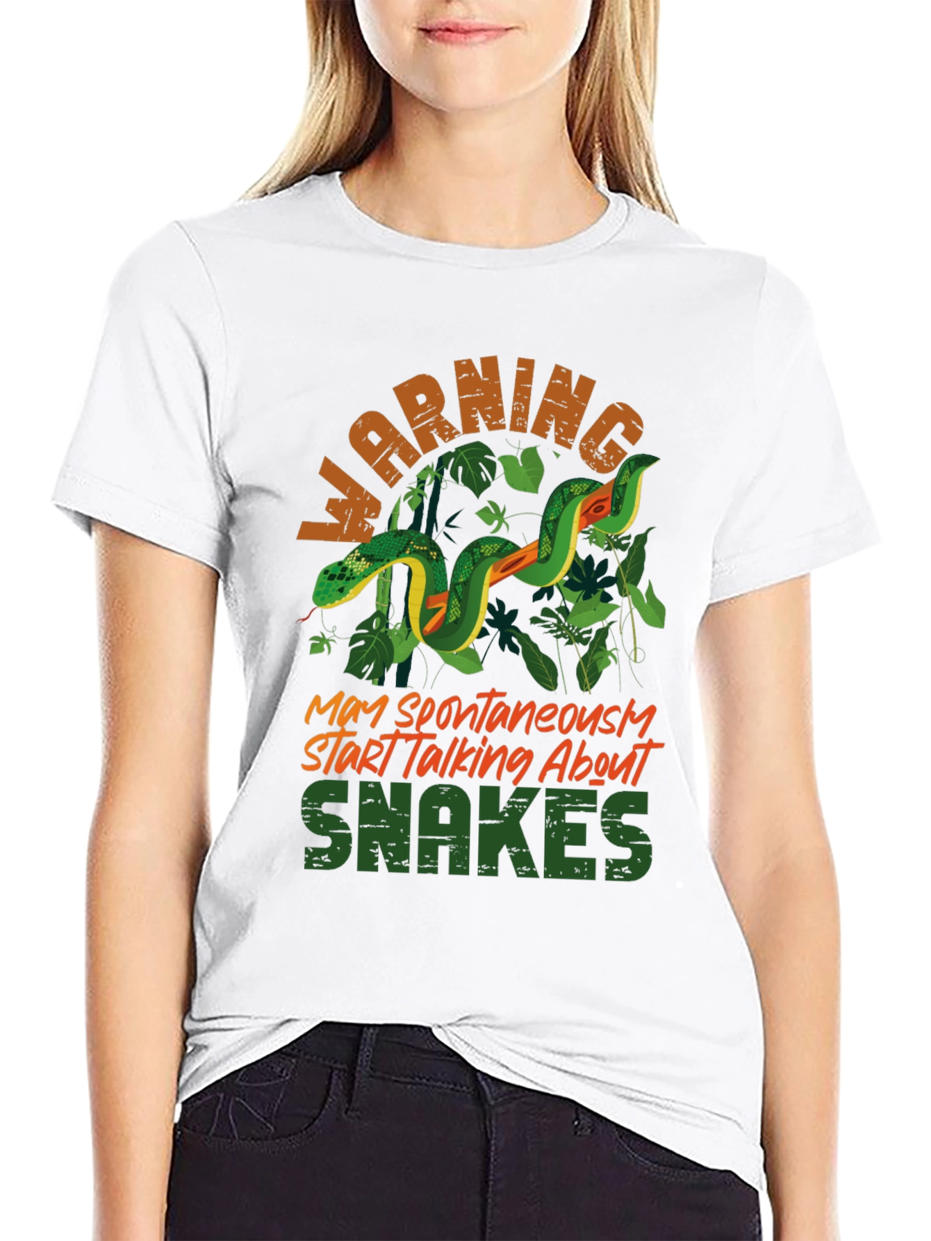 Warning May Spontaneously Start Talking About Snakes T-Shirt
