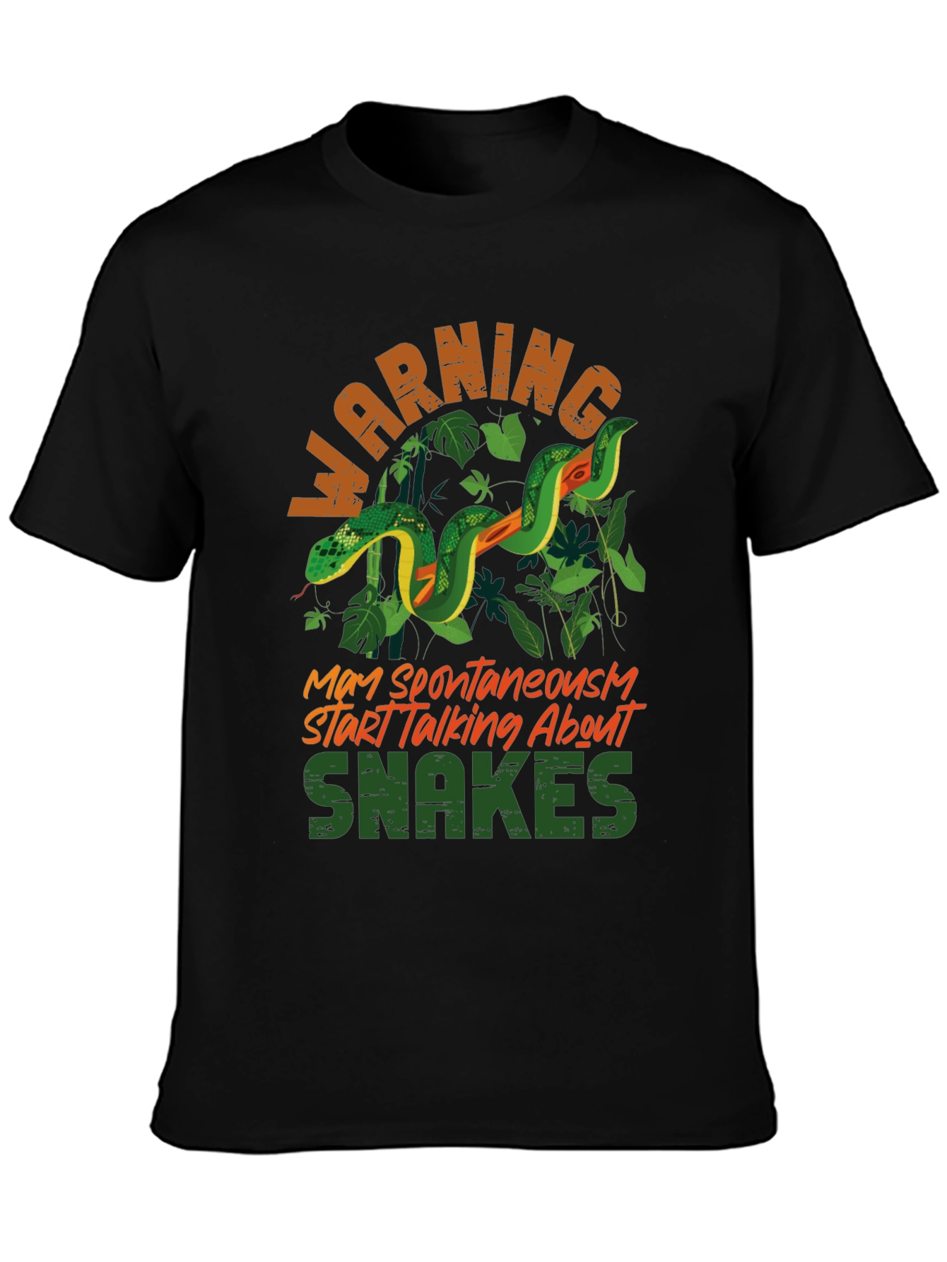 Warning May Spontaneously Start Talking About Snakes T-Shirt