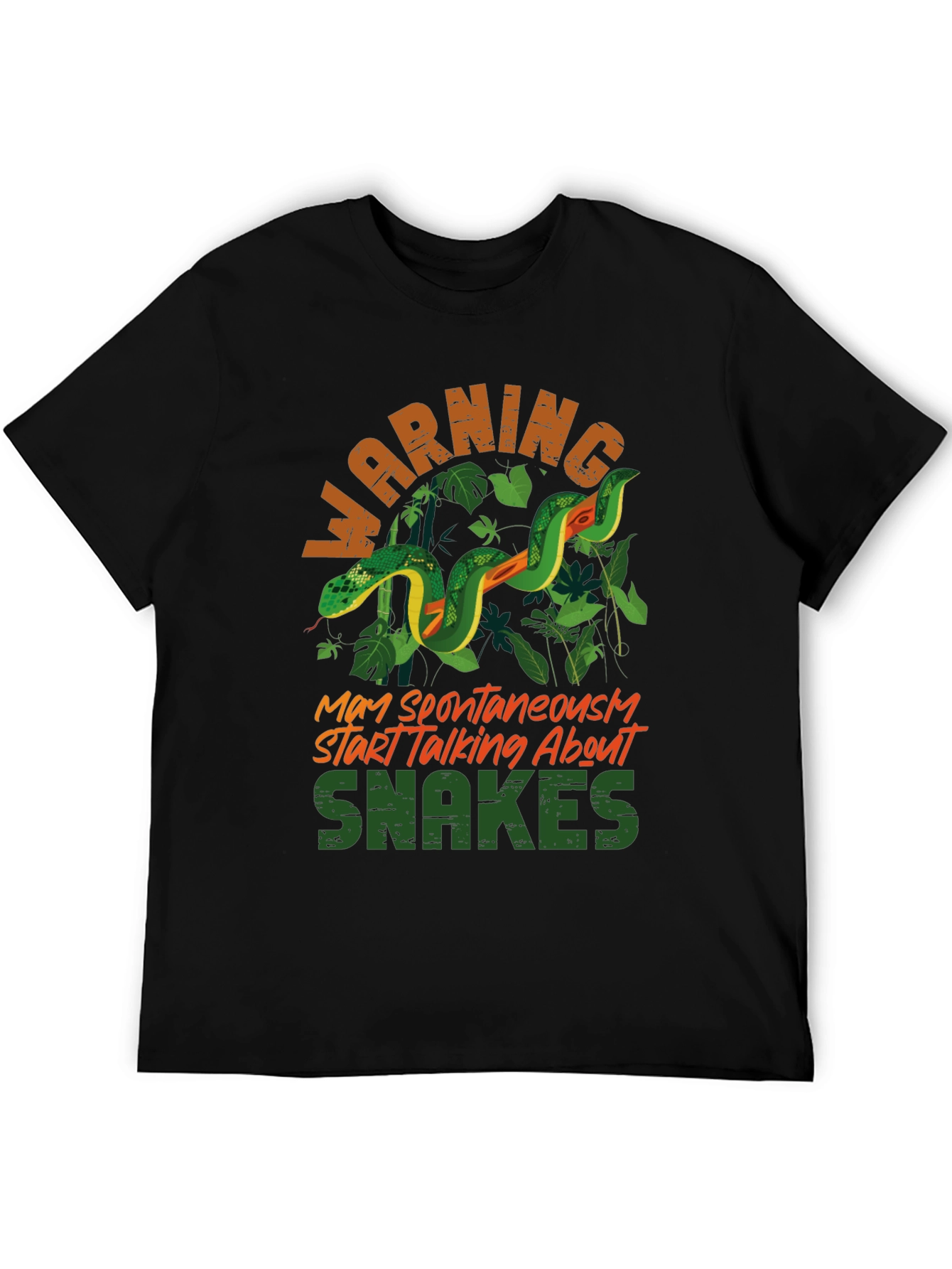 Warning May Spontaneously Start Talking About Snakes T-Shirt