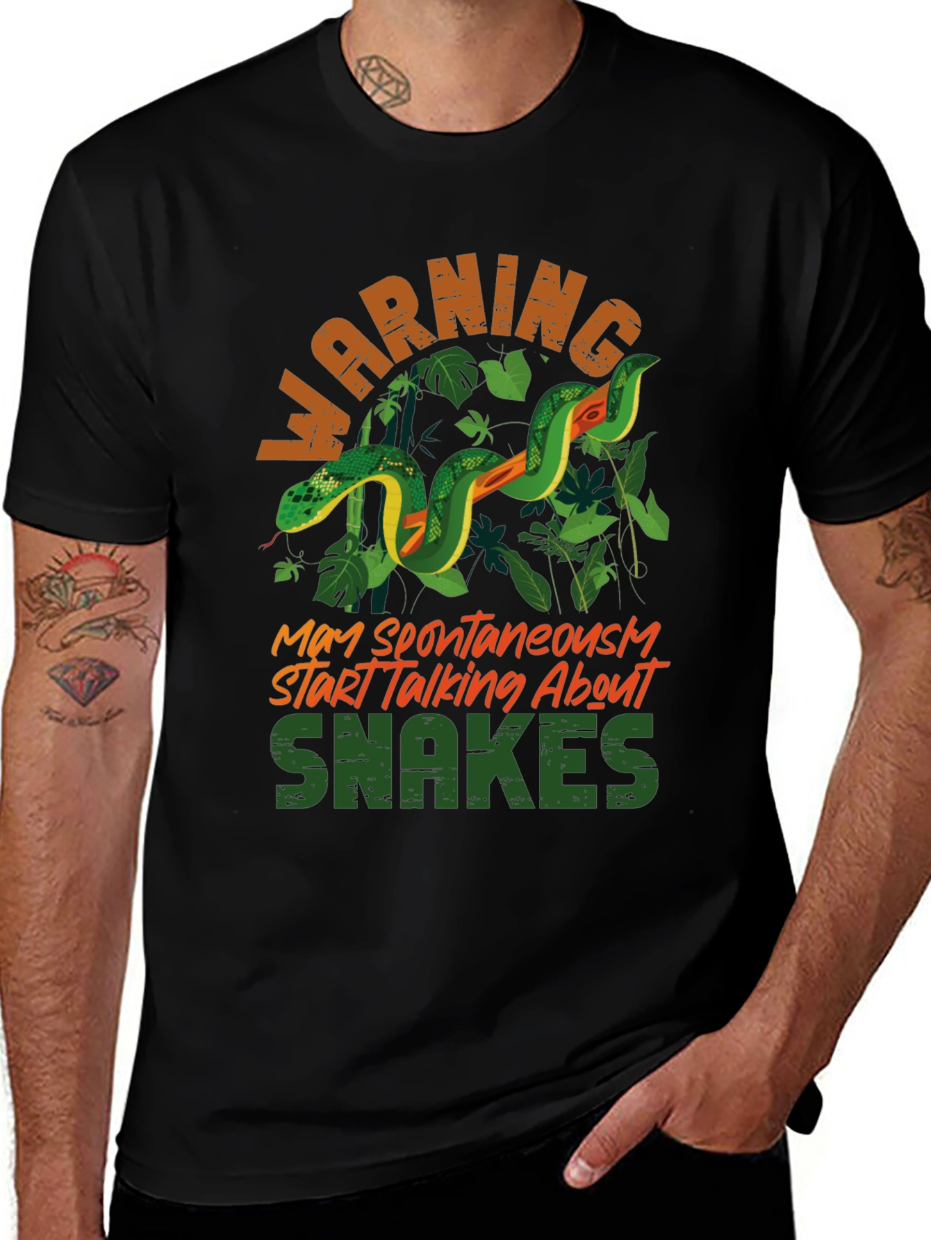 Warning May Spontaneously Start Talking About Snakes T-Shirt