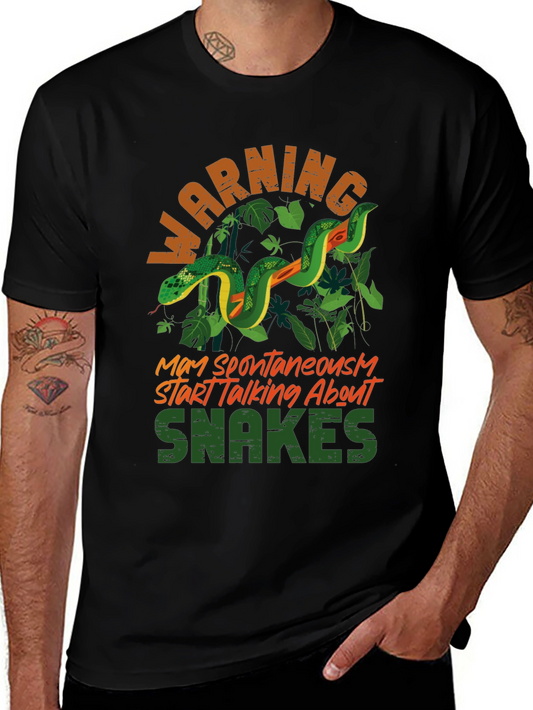 Warning May Spontaneously Start Talking About Snakes T-Shirt