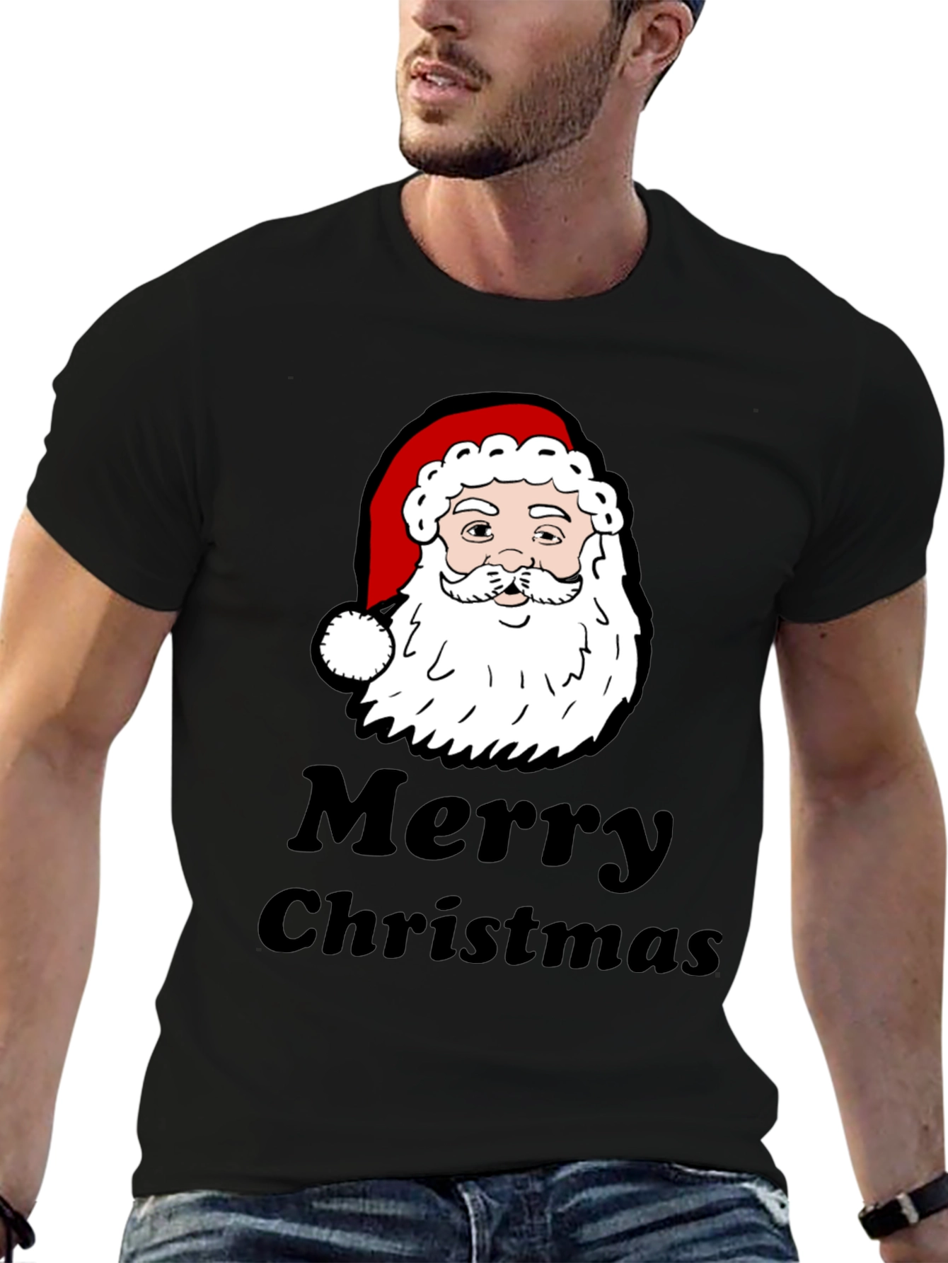 Merry Christmas Santa Graphic T-Shirt