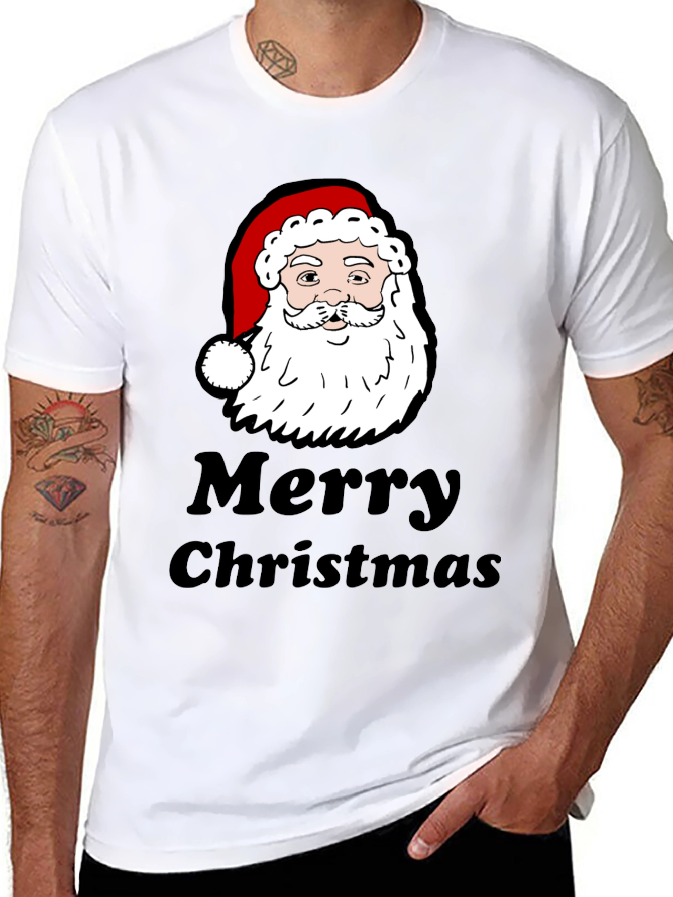 Merry Christmas Santa Graphic T-Shirt
