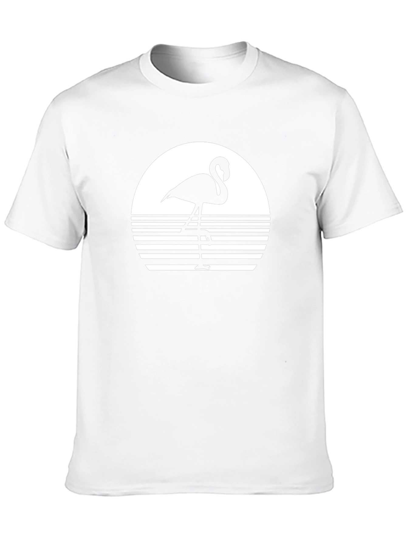 Retro Flamingo T-Shirt - Sunset Design