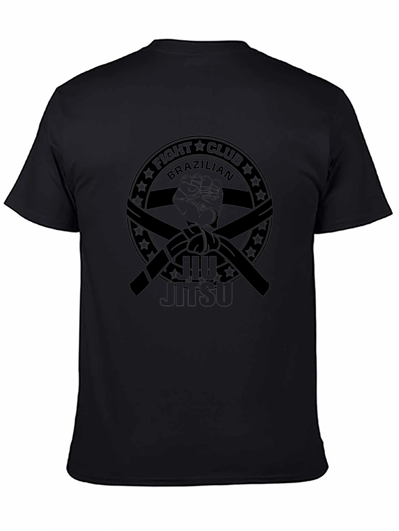 Brazilian Jiu Jitsu Fight Club Black T-Shirt