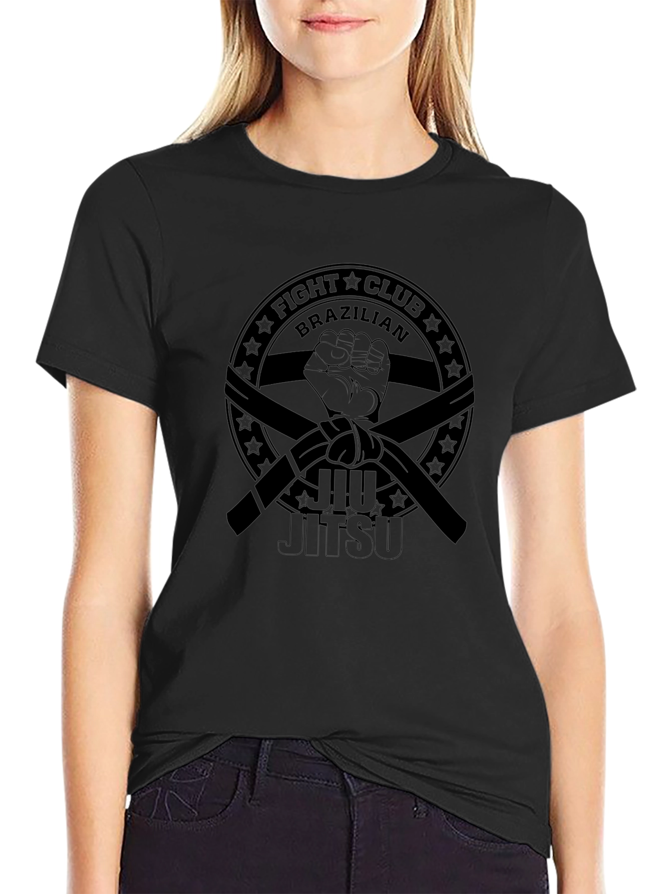 Brazilian Jiu Jitsu Fight Club Black T-Shirt