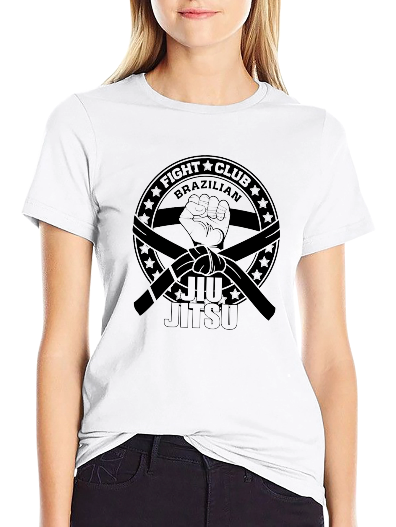 Brazilian Jiu Jitsu Fight Club Black T-Shirt