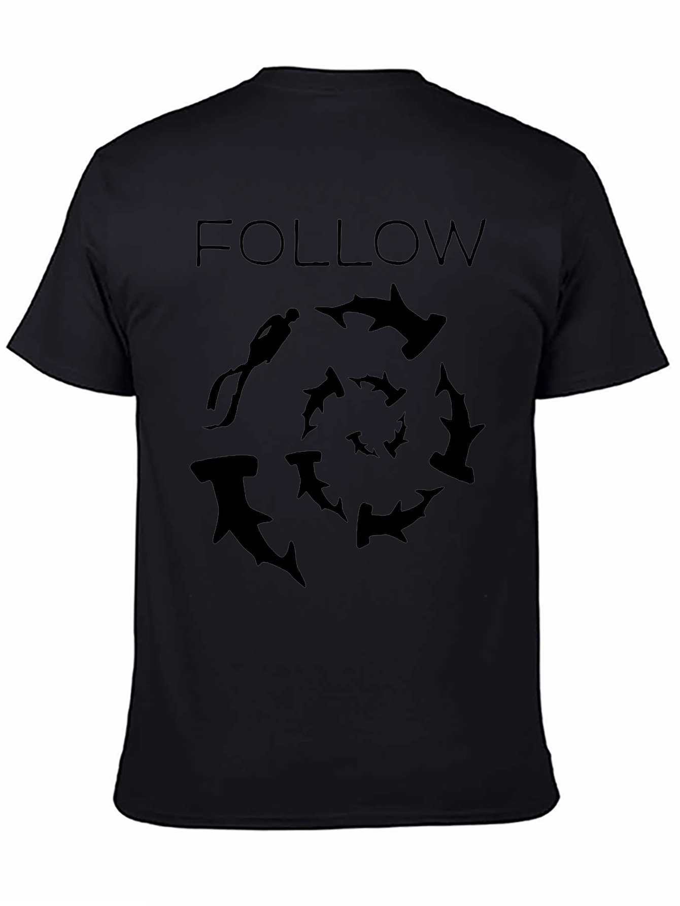Hammerhead Shark Dive T-Shirt - Follow the Sharks!