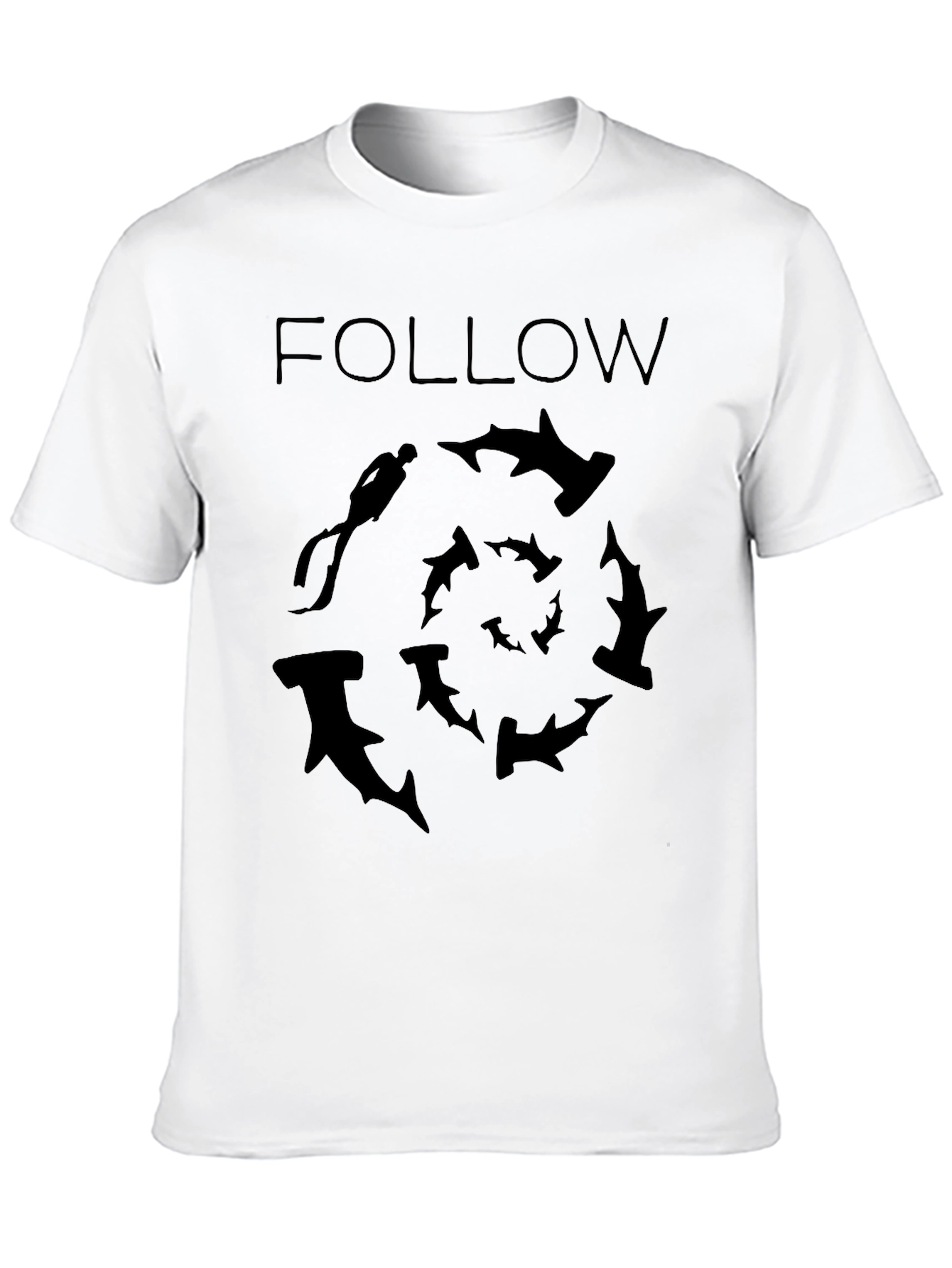 Hammerhead Shark Dive T-Shirt - Follow the Sharks!