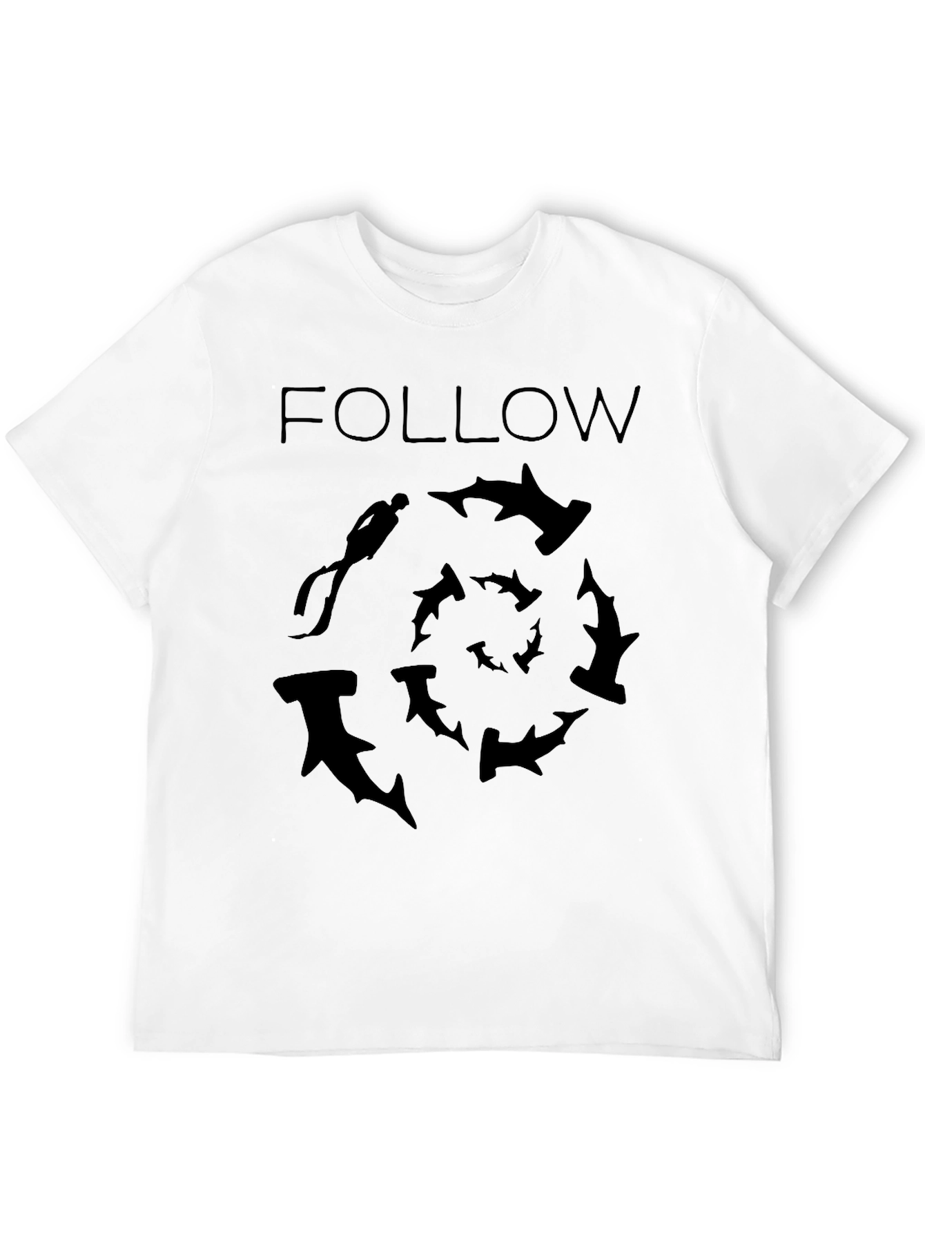 Hammerhead Shark Dive T-Shirt - Follow the Sharks!