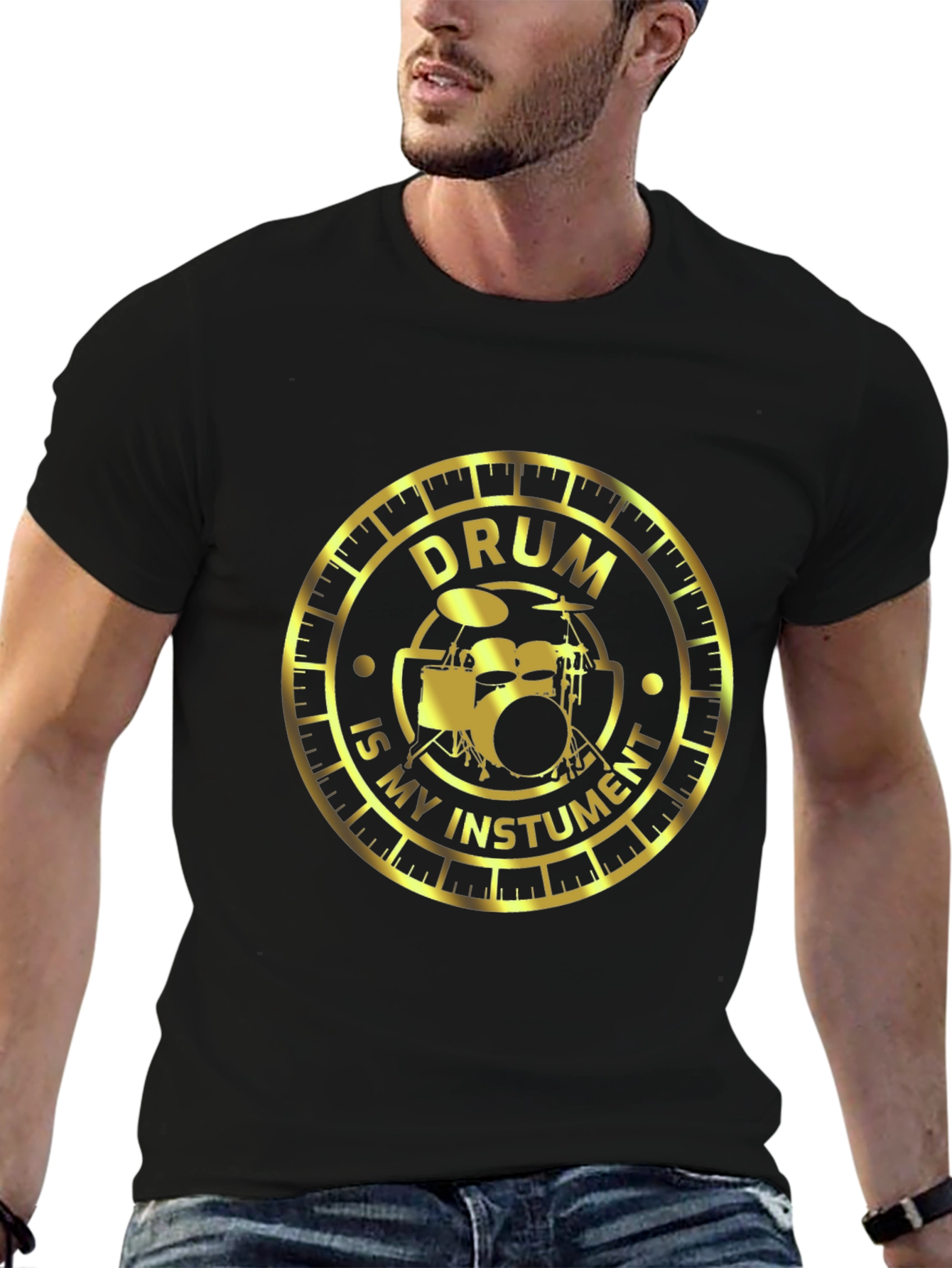 Drum Instrument T-Shirt - Musician Style