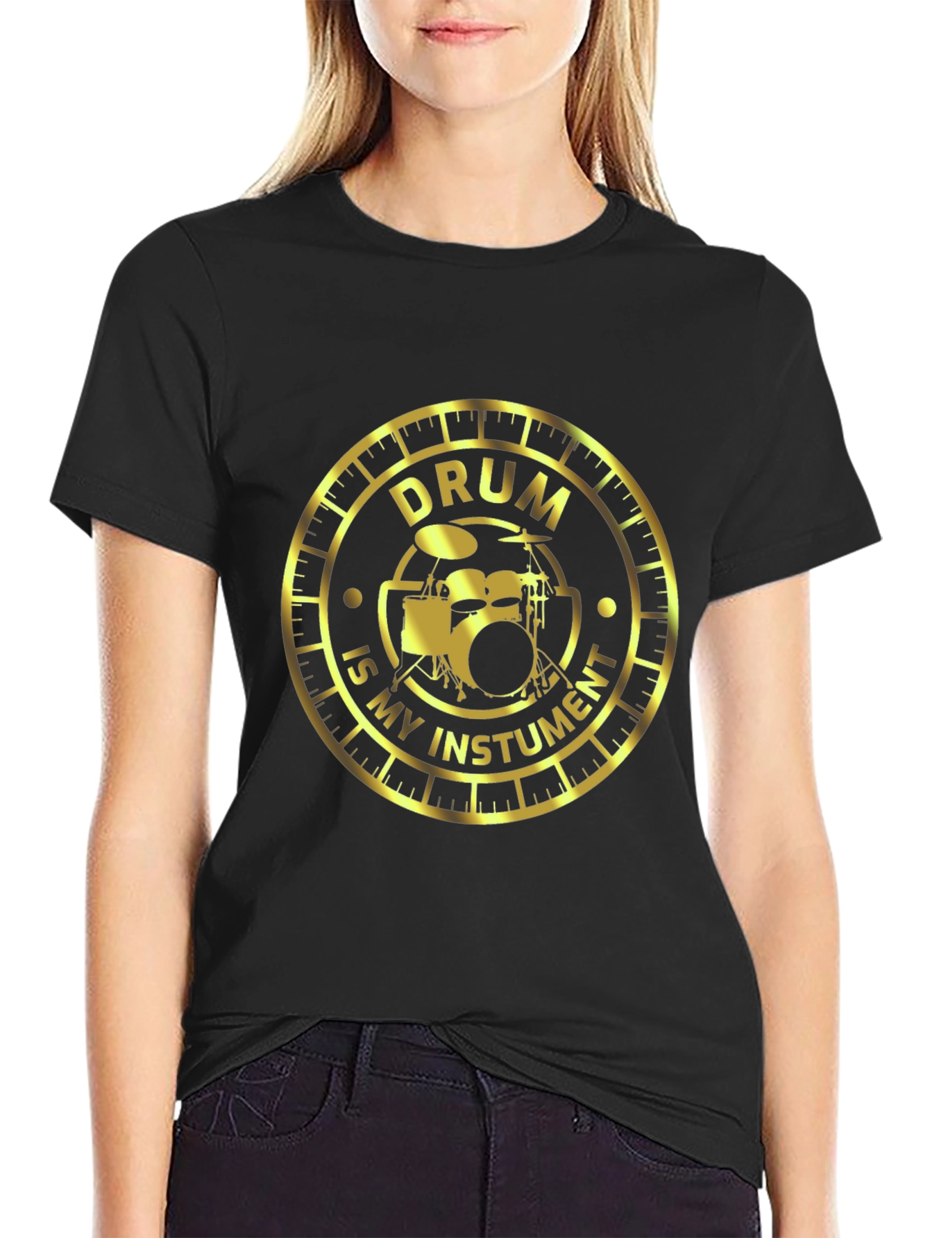 Drum Instrument T-Shirt - Musician Style