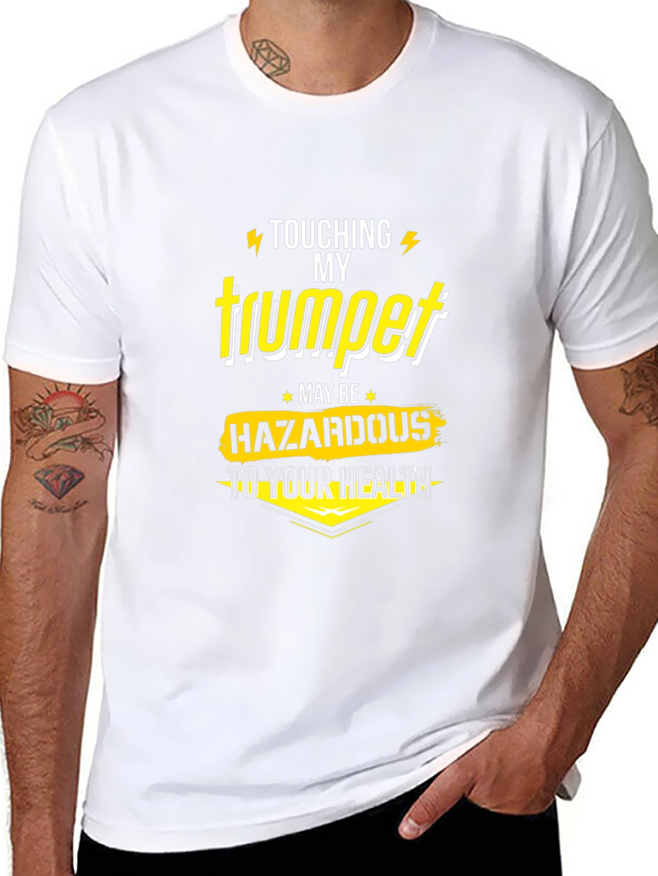 Touching My Trumpet T-Shirt - Musician Humor
