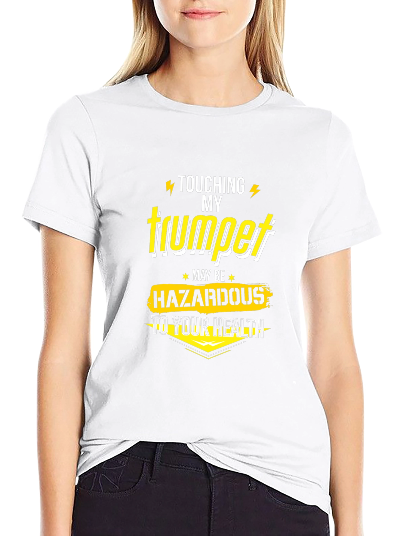 Touching My Trumpet T-Shirt - Musician Humor
