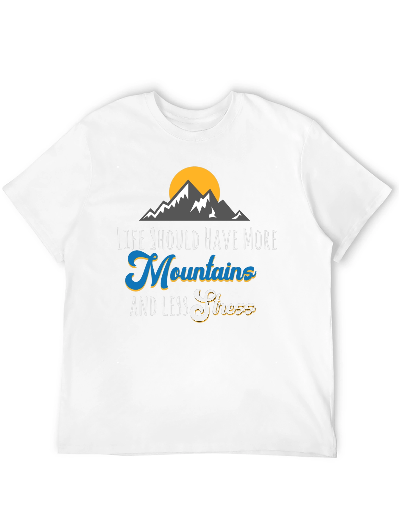 Mountains & Less Stress Graphic Tee