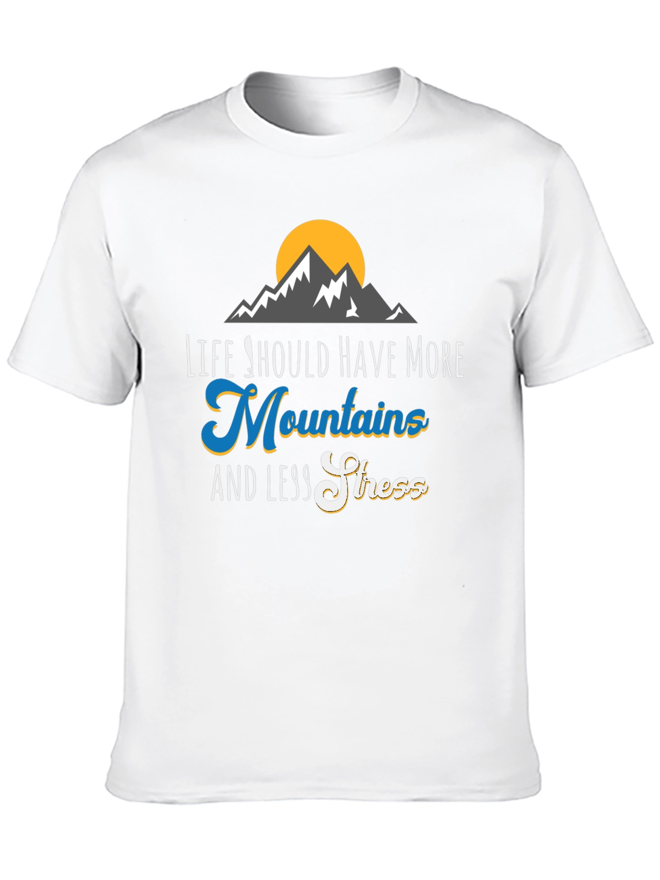 Mountains & Less Stress Graphic Tee
