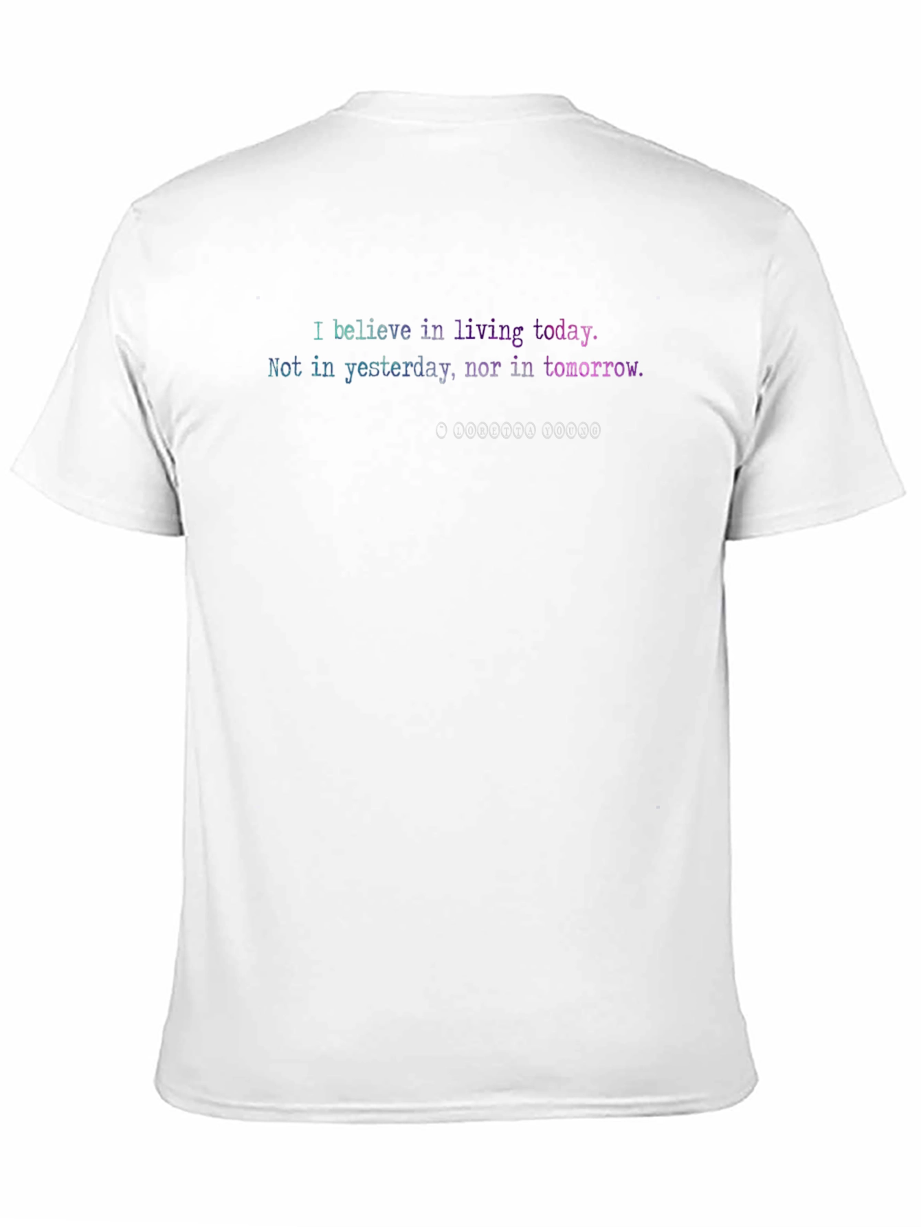 Live in the Moment Black T-Shirt - Inspirational Design