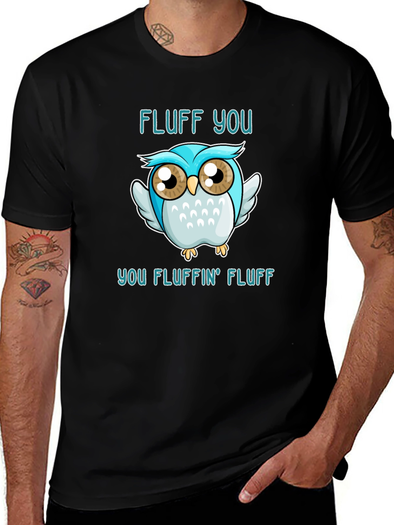 Fluff You Owl Graphic T-Shirt