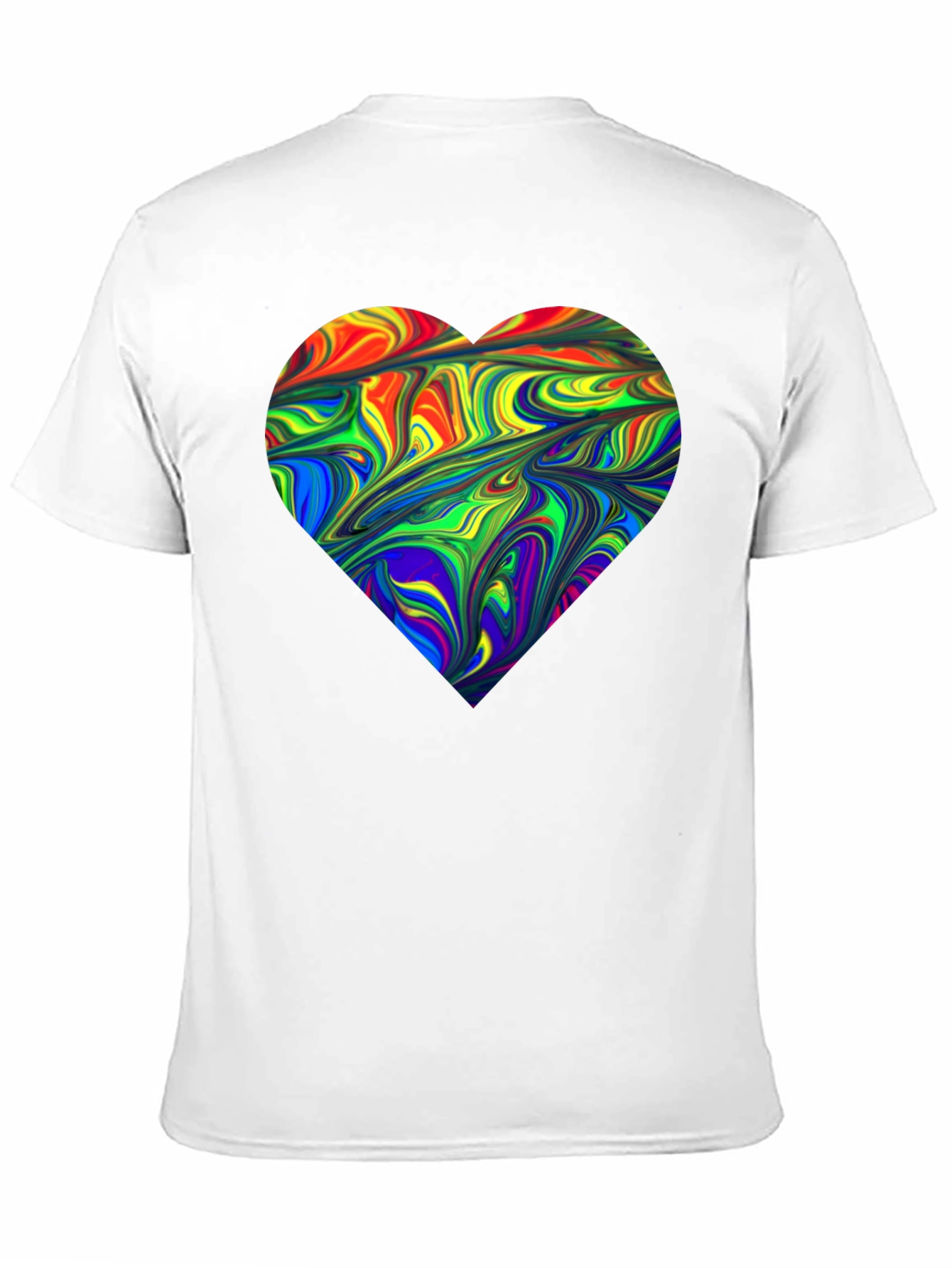 Rainbow Heart Swirl T-Shirt