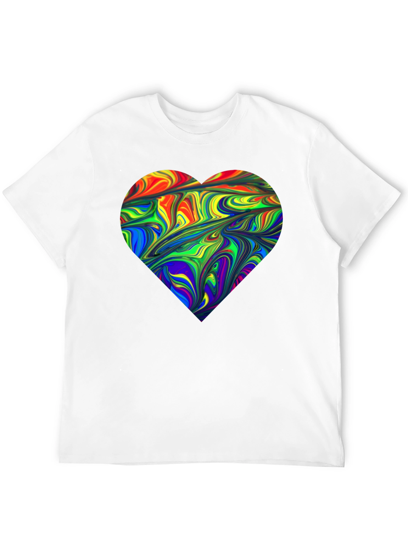 Rainbow Heart Swirl T-Shirt