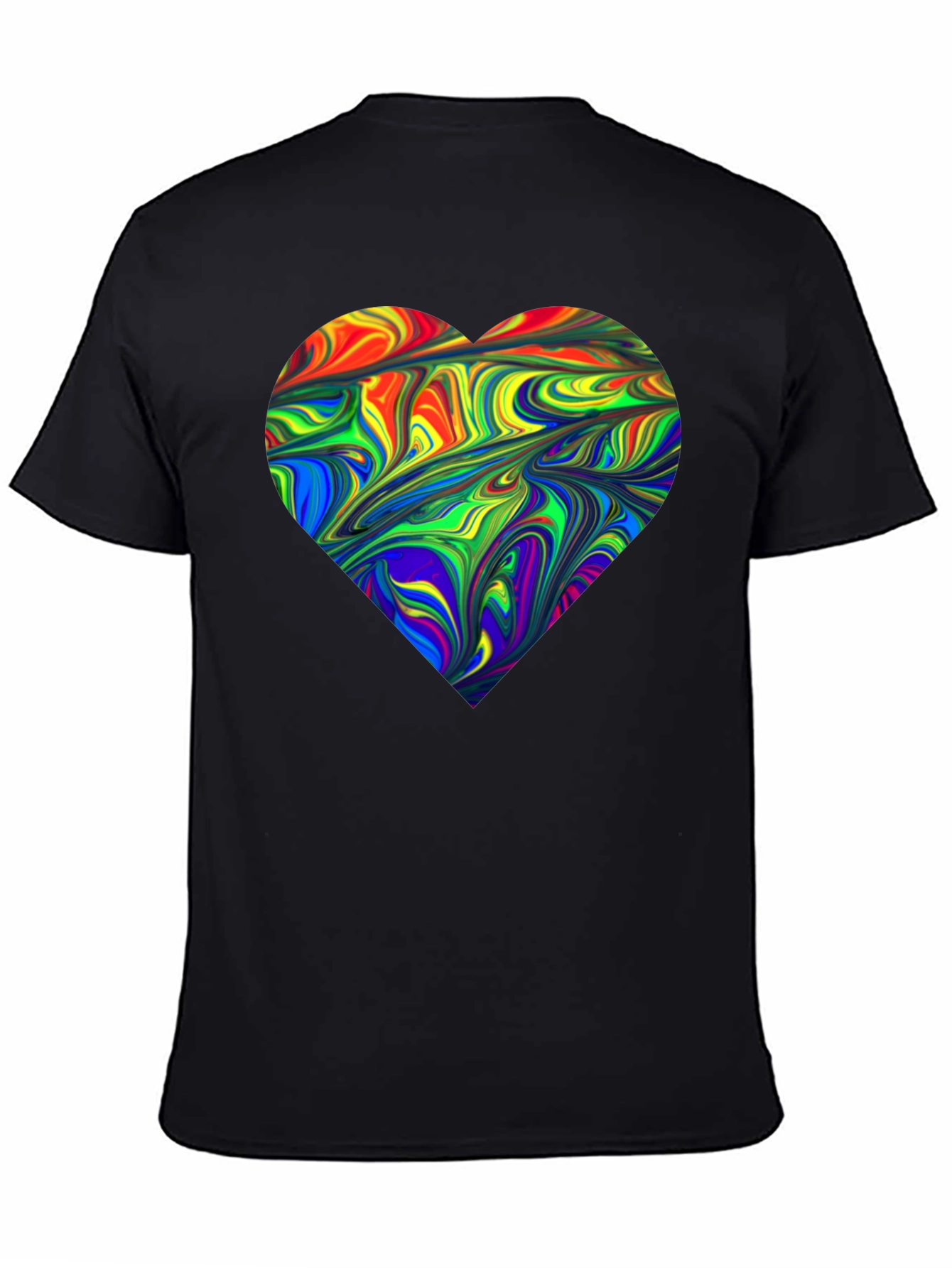 Rainbow Heart Swirl T-Shirt
