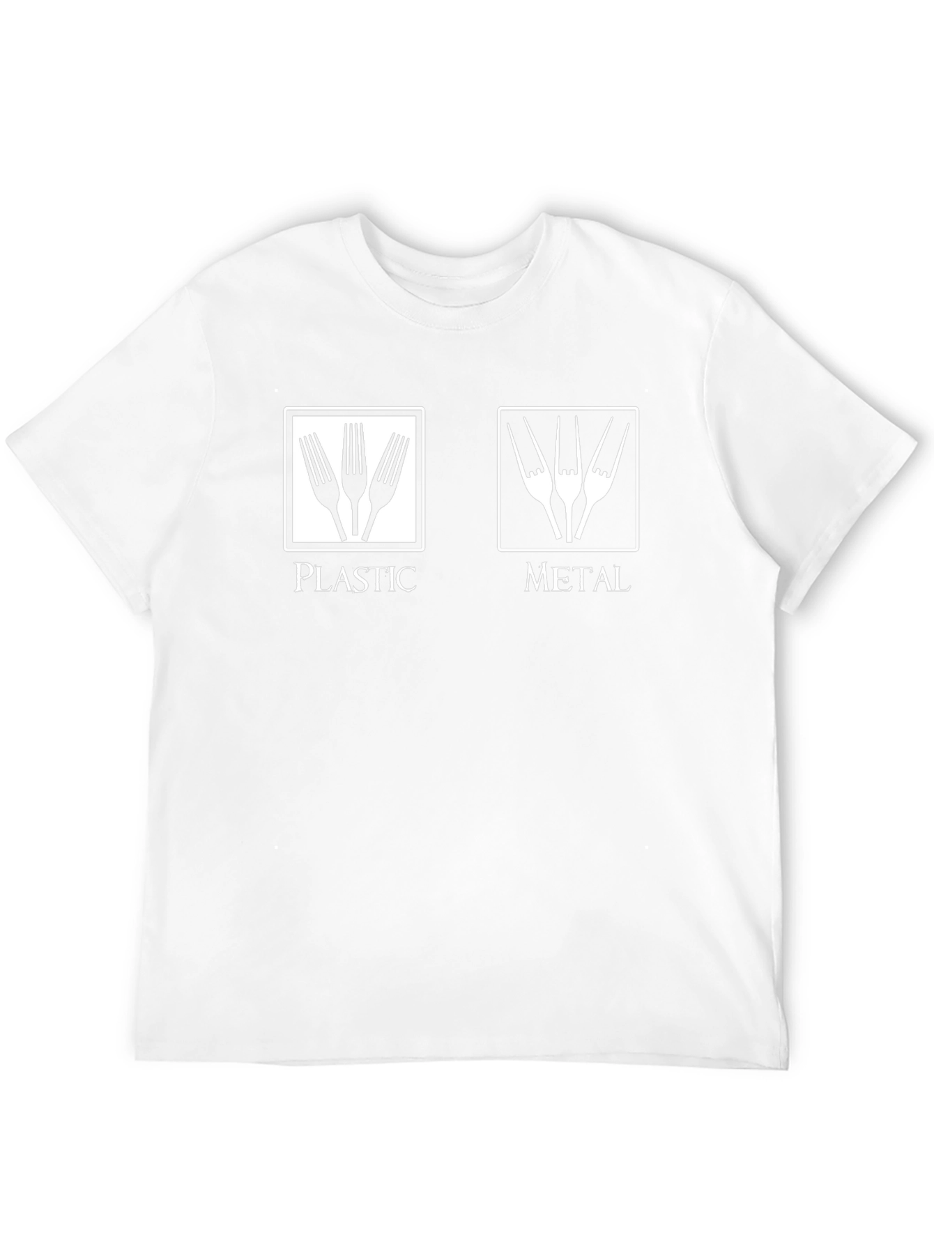 Plastic vs Metal Forks T-Shirt
