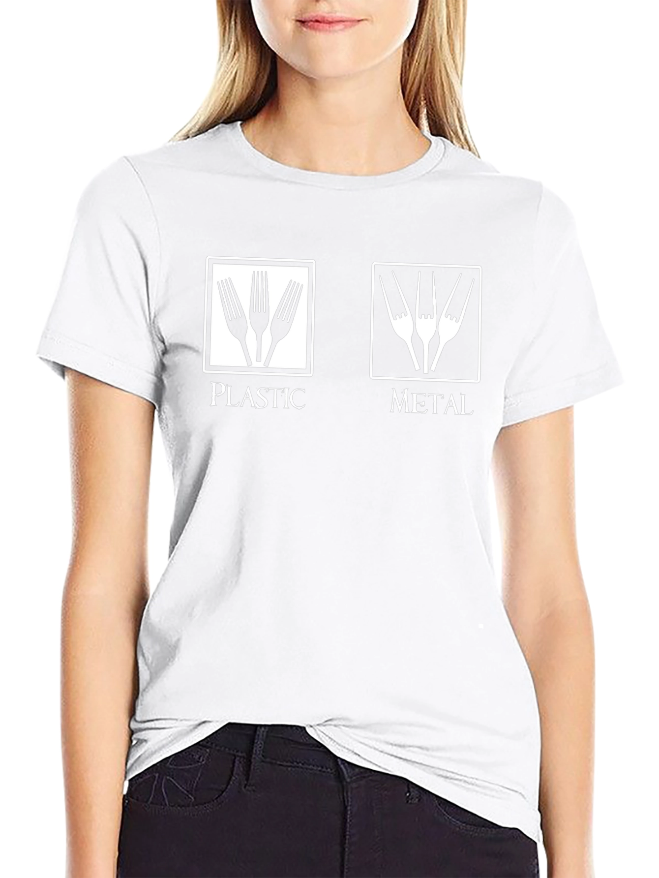 Plastic vs Metal Forks T-Shirt