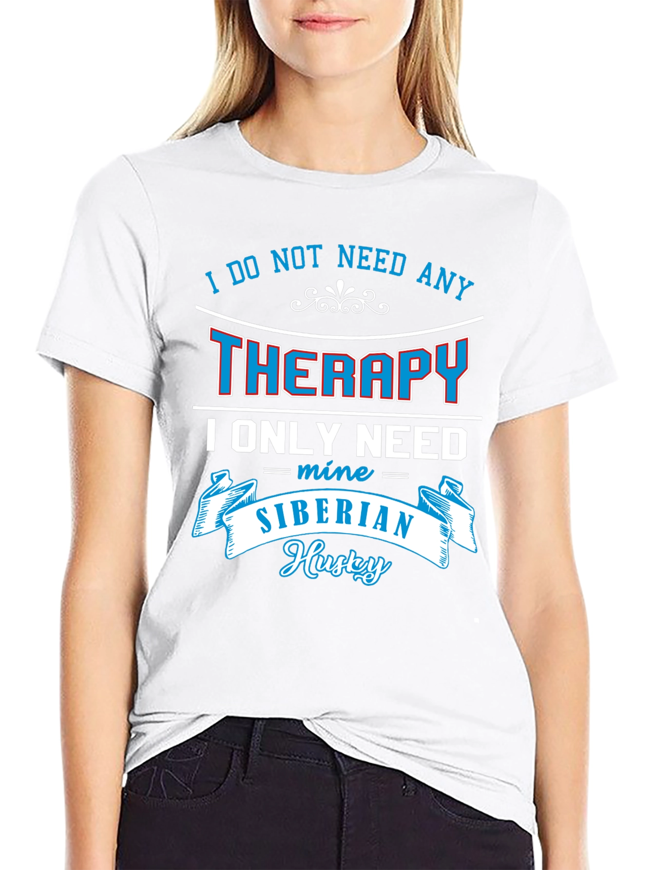 Siberian Husky Therapy T-Shirt