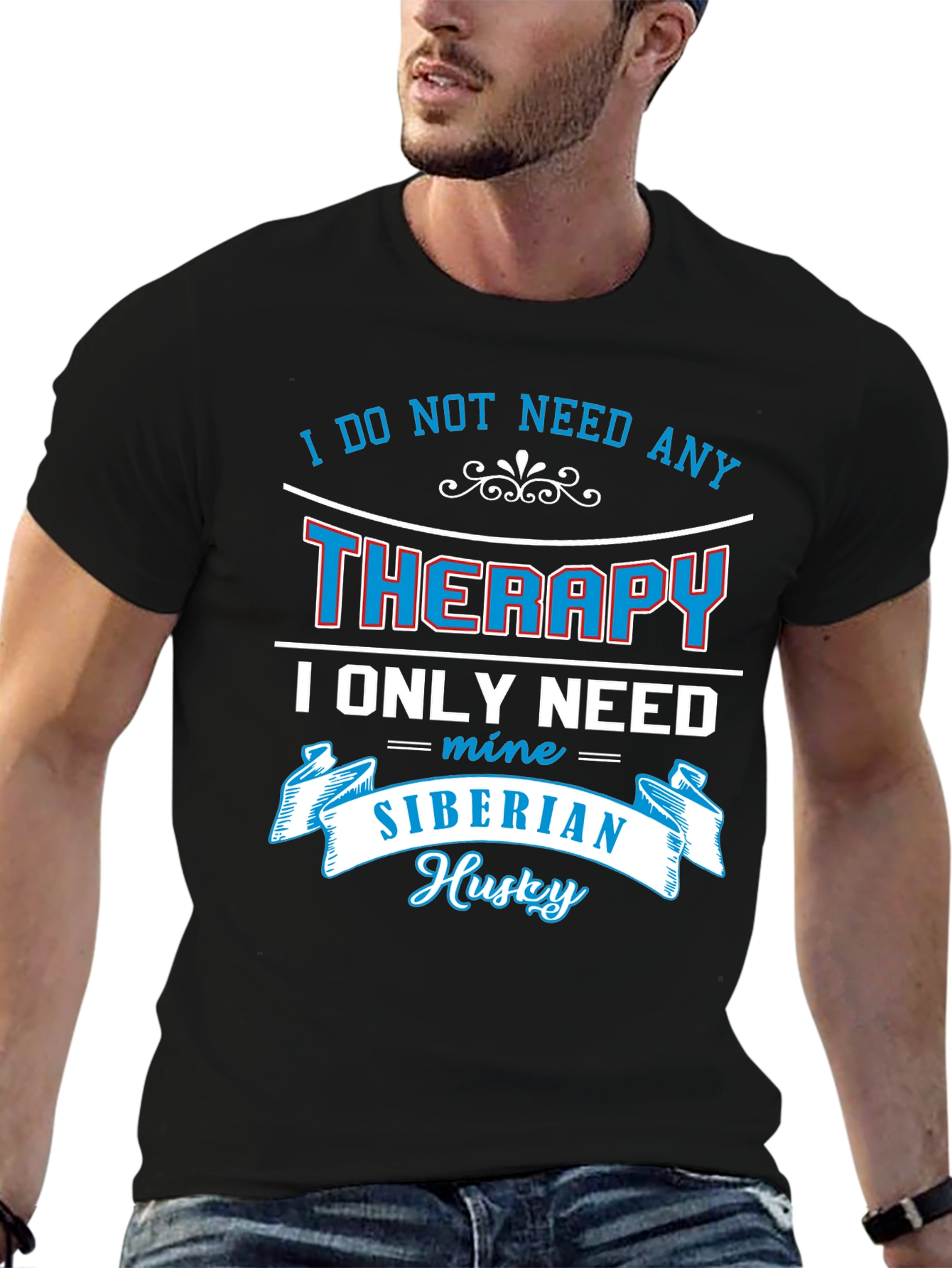 Siberian Husky Therapy T-Shirt