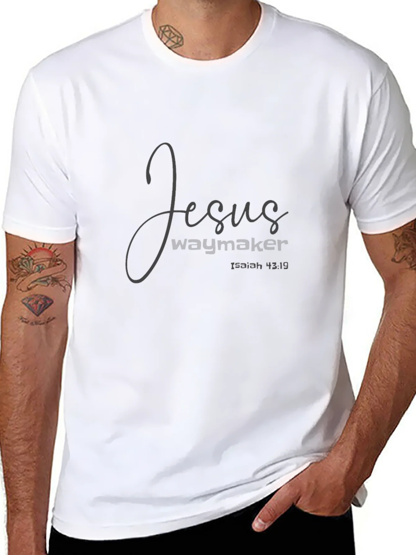 Jesus Waymaker T-Shirt - Isaiah 43:19 Religious Tee