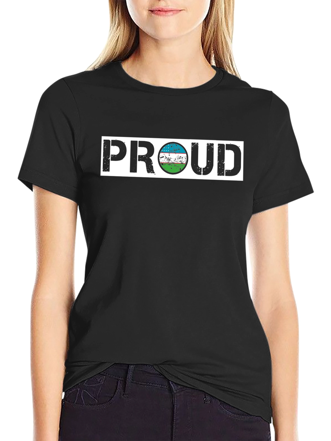 Uzbekistan Flag Proud T-Shirt