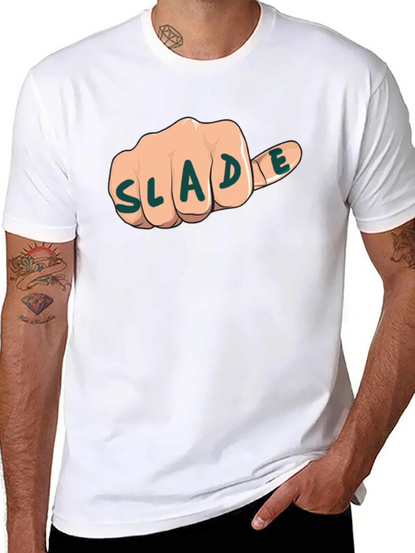 Slade Fist Bump Graphic Tee - Black
