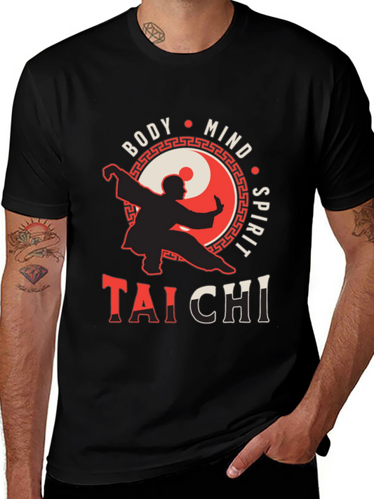 Tai Chi Body Mind Spirit Graphic T-Shirt