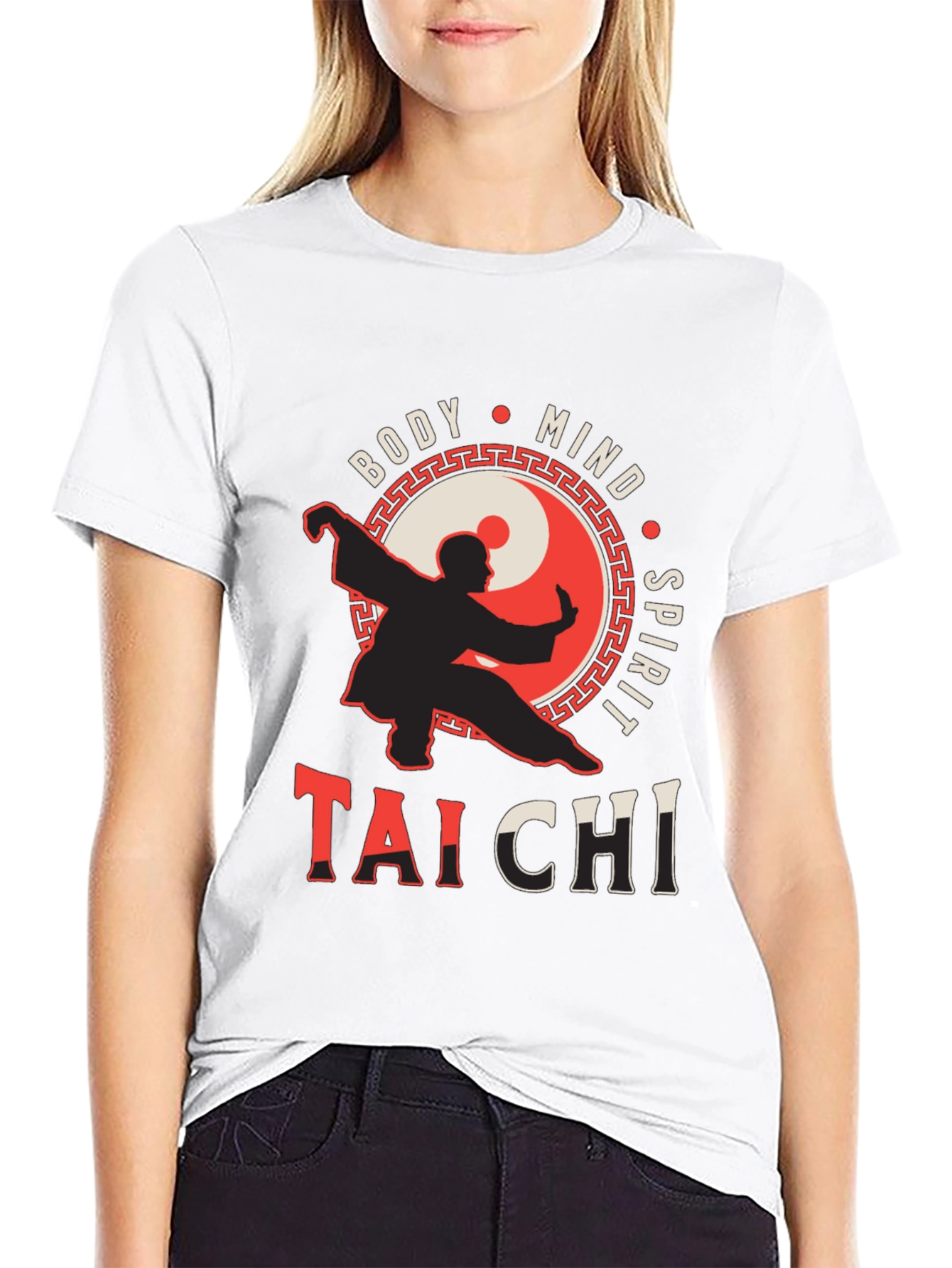 Tai Chi Body Mind Spirit Graphic T-Shirt