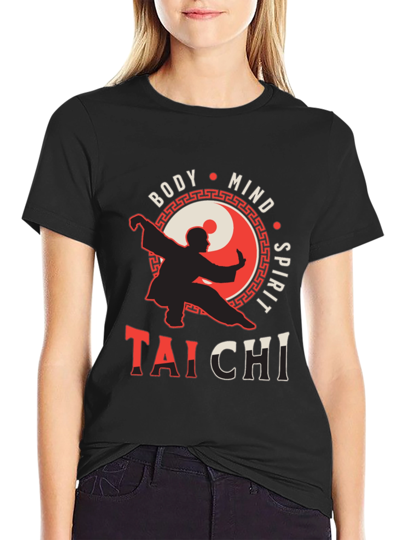 Tai Chi Body Mind Spirit Graphic T-Shirt