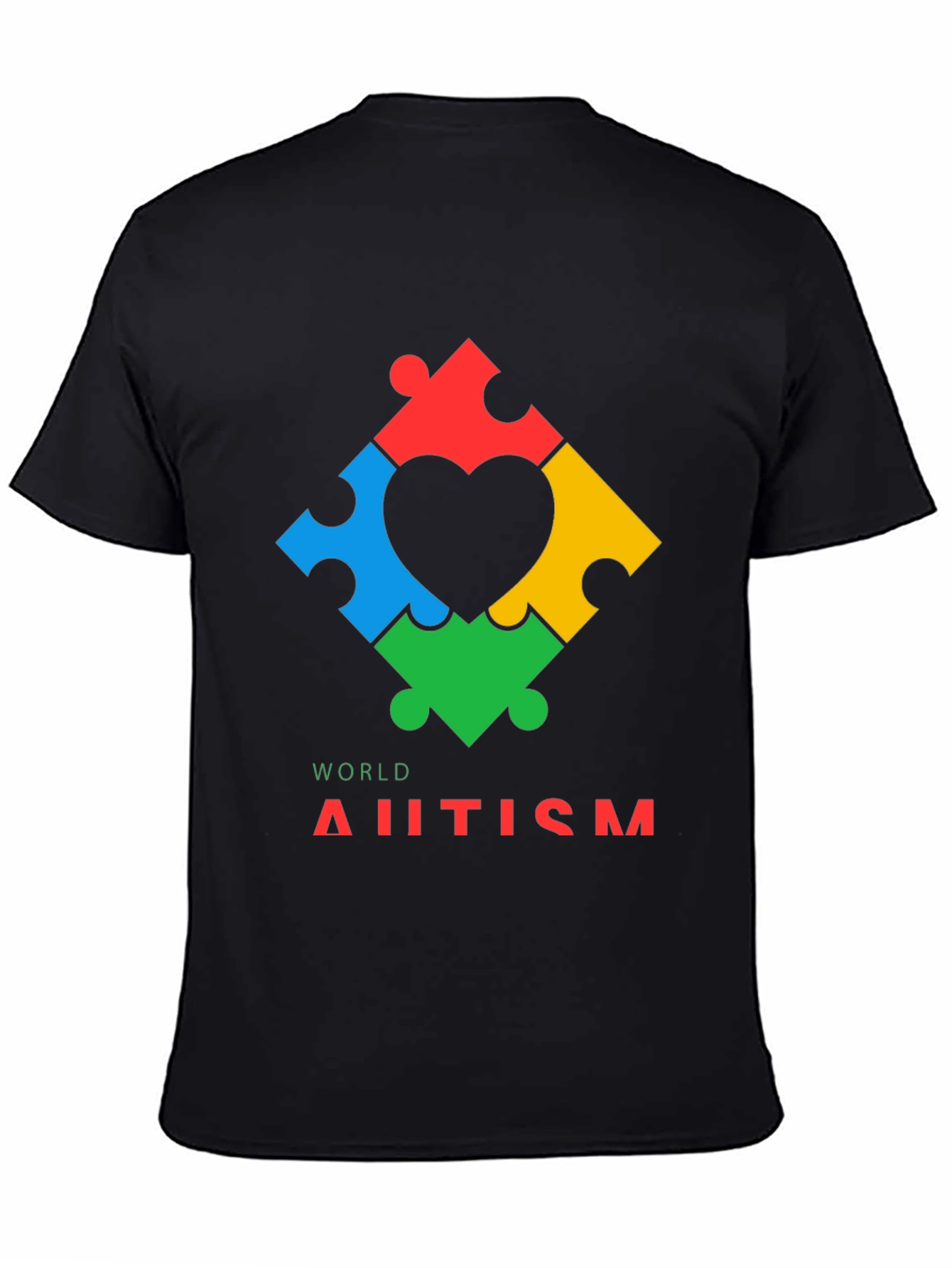 World Autism Awareness Puzzle Heart T-Shirt