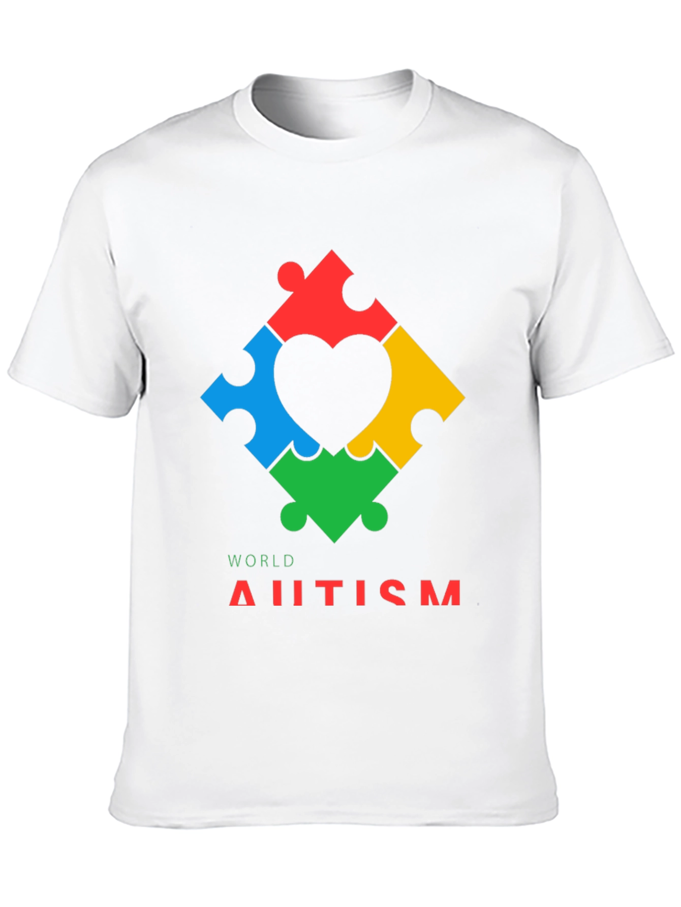 World Autism Awareness Puzzle Heart T-Shirt