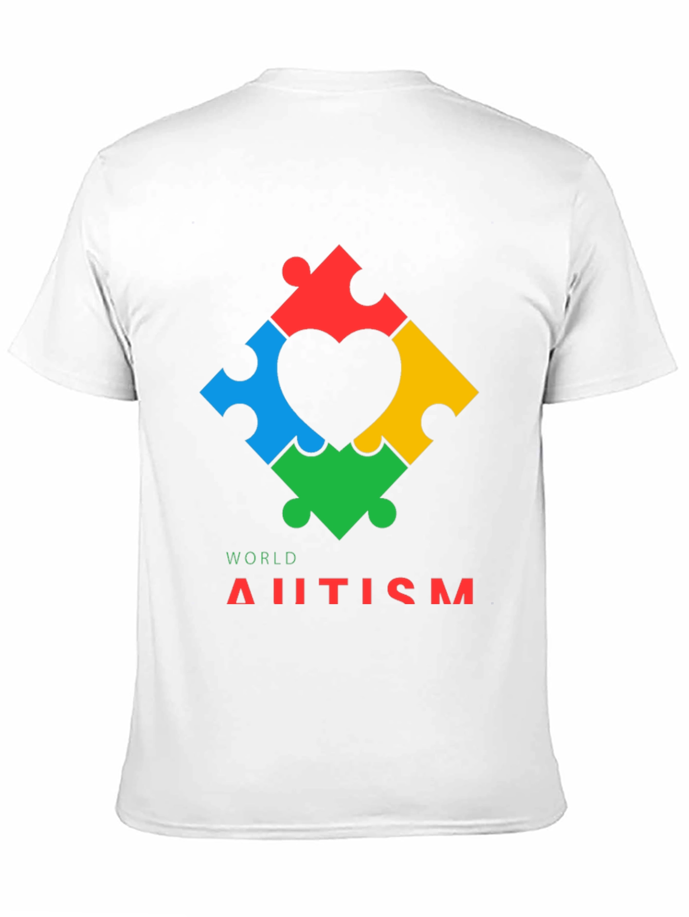 World Autism Awareness Puzzle Heart T-Shirt