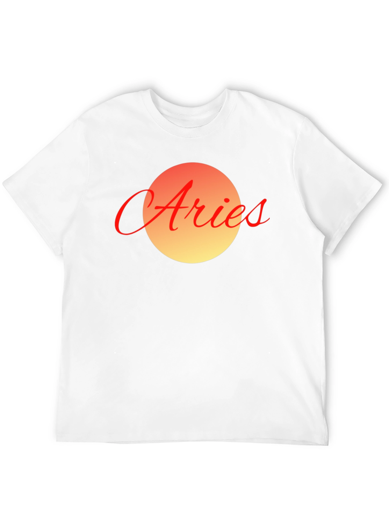 Aries Zodiac Graphic Tee - Black Cotton Blend T-Shirt