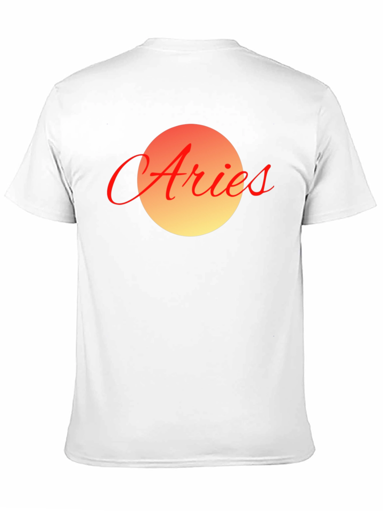 Aries Zodiac Graphic Tee - Black Cotton Blend T-Shirt