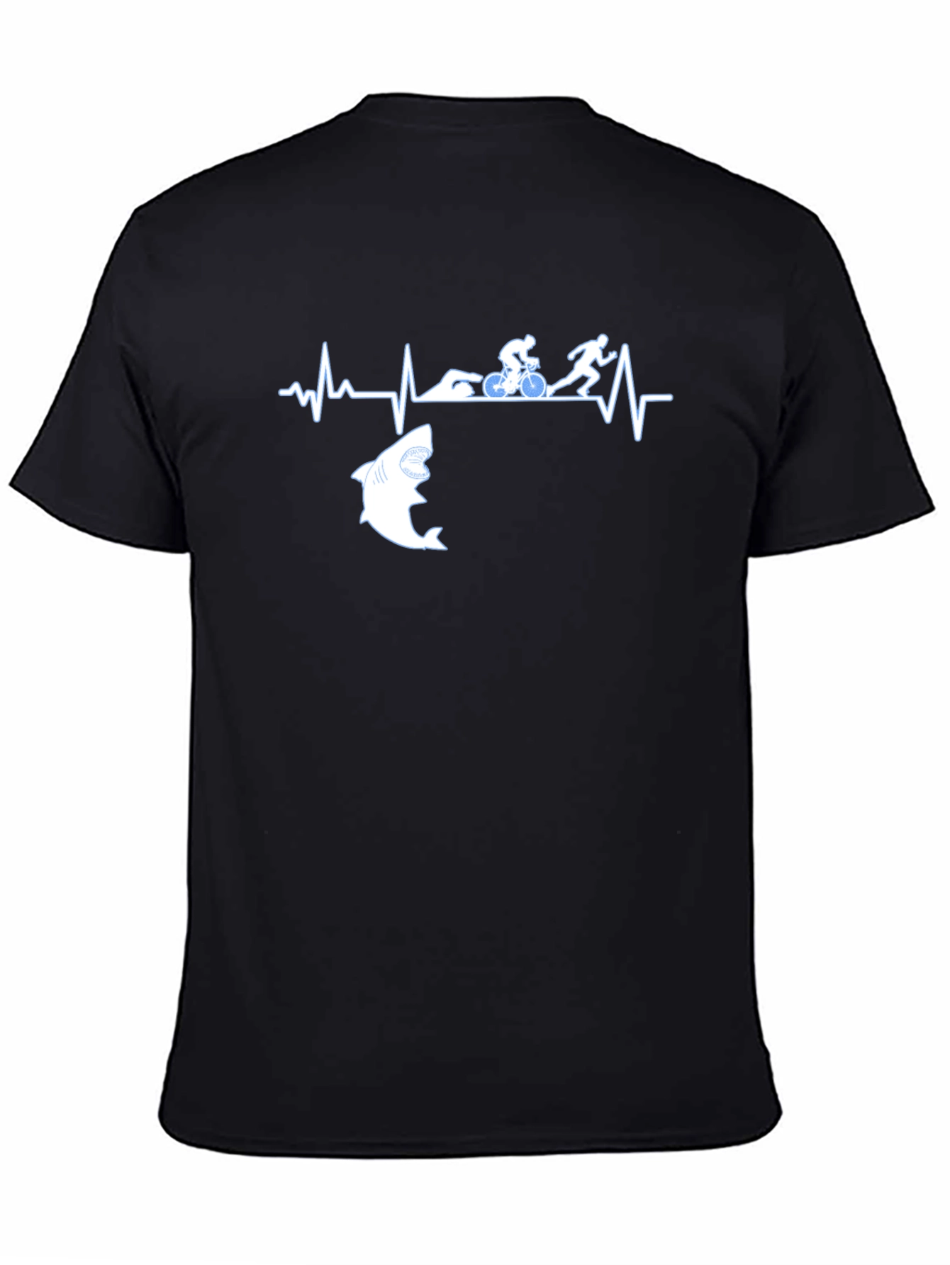 Triathlon Shark Heartbeat T-Shirt