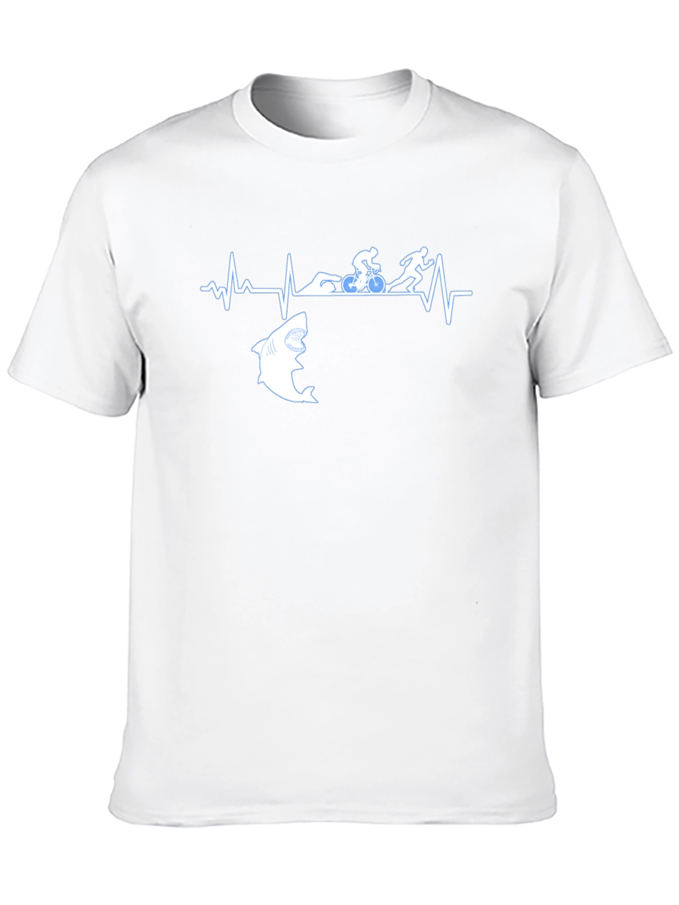 Triathlon Shark Heartbeat T-Shirt