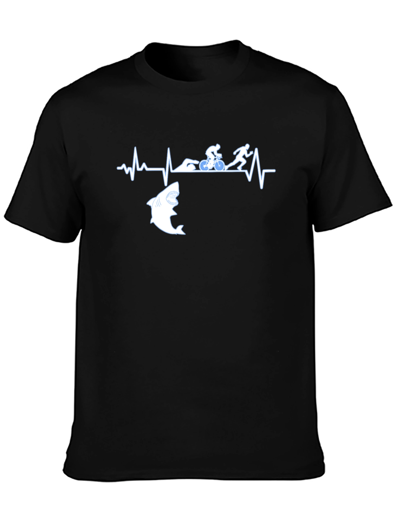 Triathlon Shark Heartbeat T-Shirt