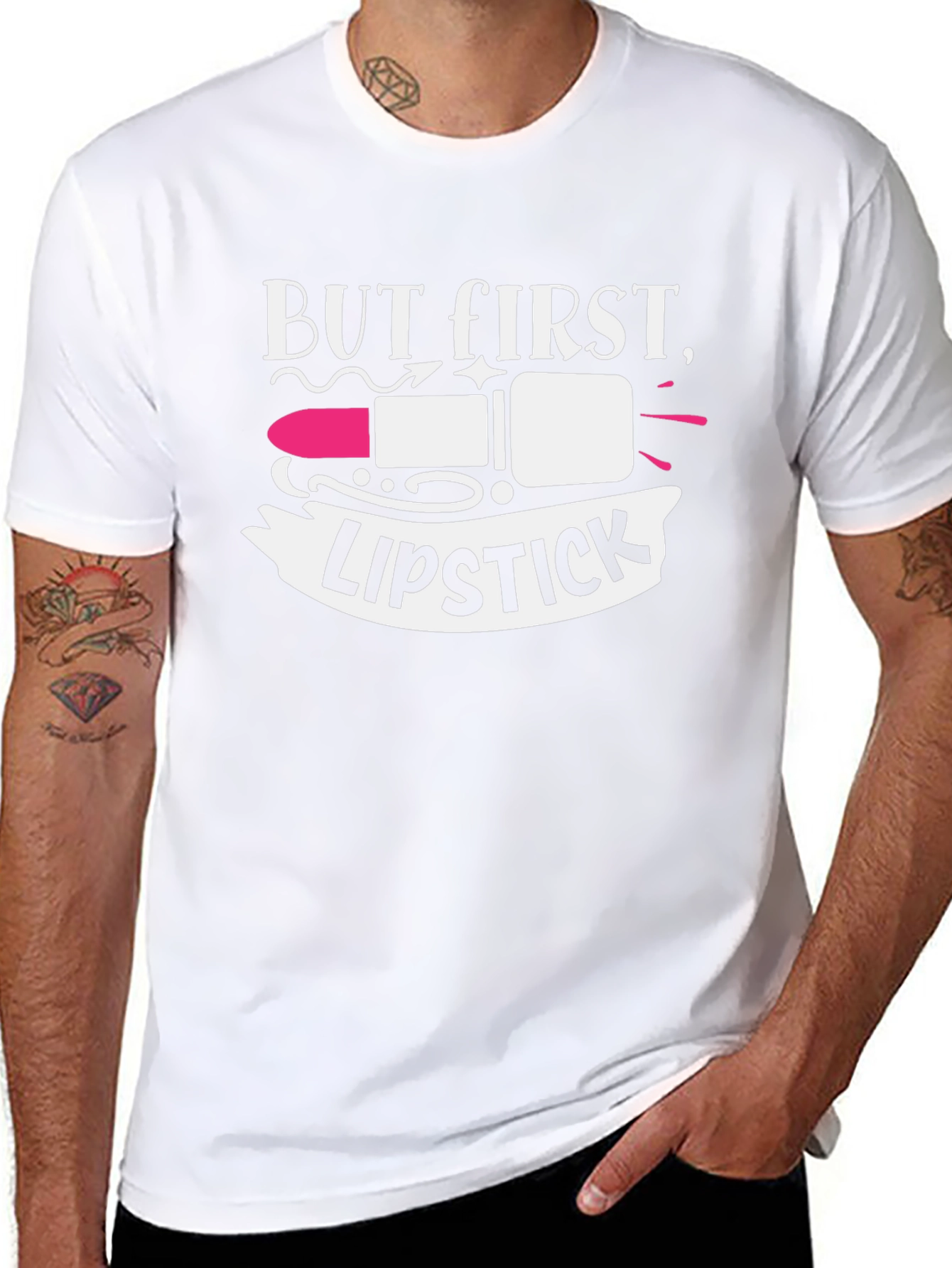 But First Lipstick Graphic Tee