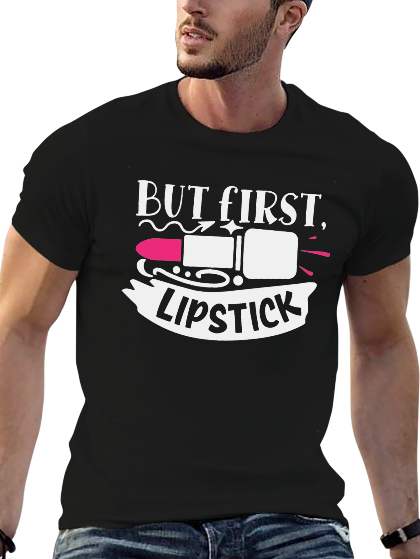 But First Lipstick Graphic Tee