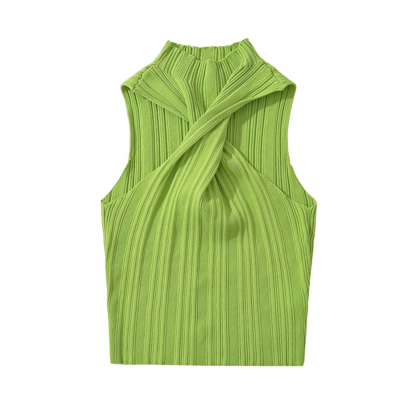 Twisted short spicy girl vest for women