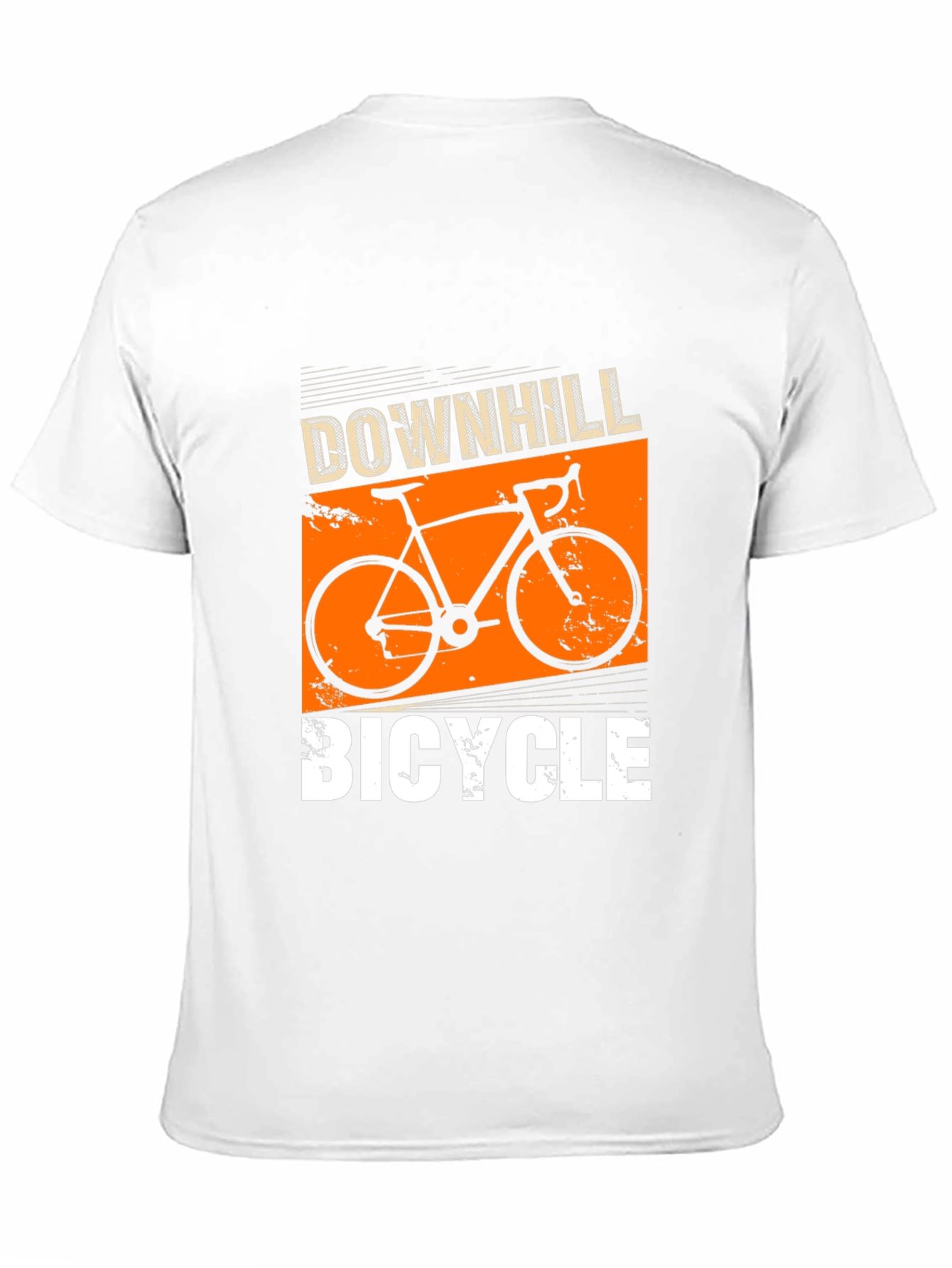 Downhill Bicycle Graphic T-Shirt - Black